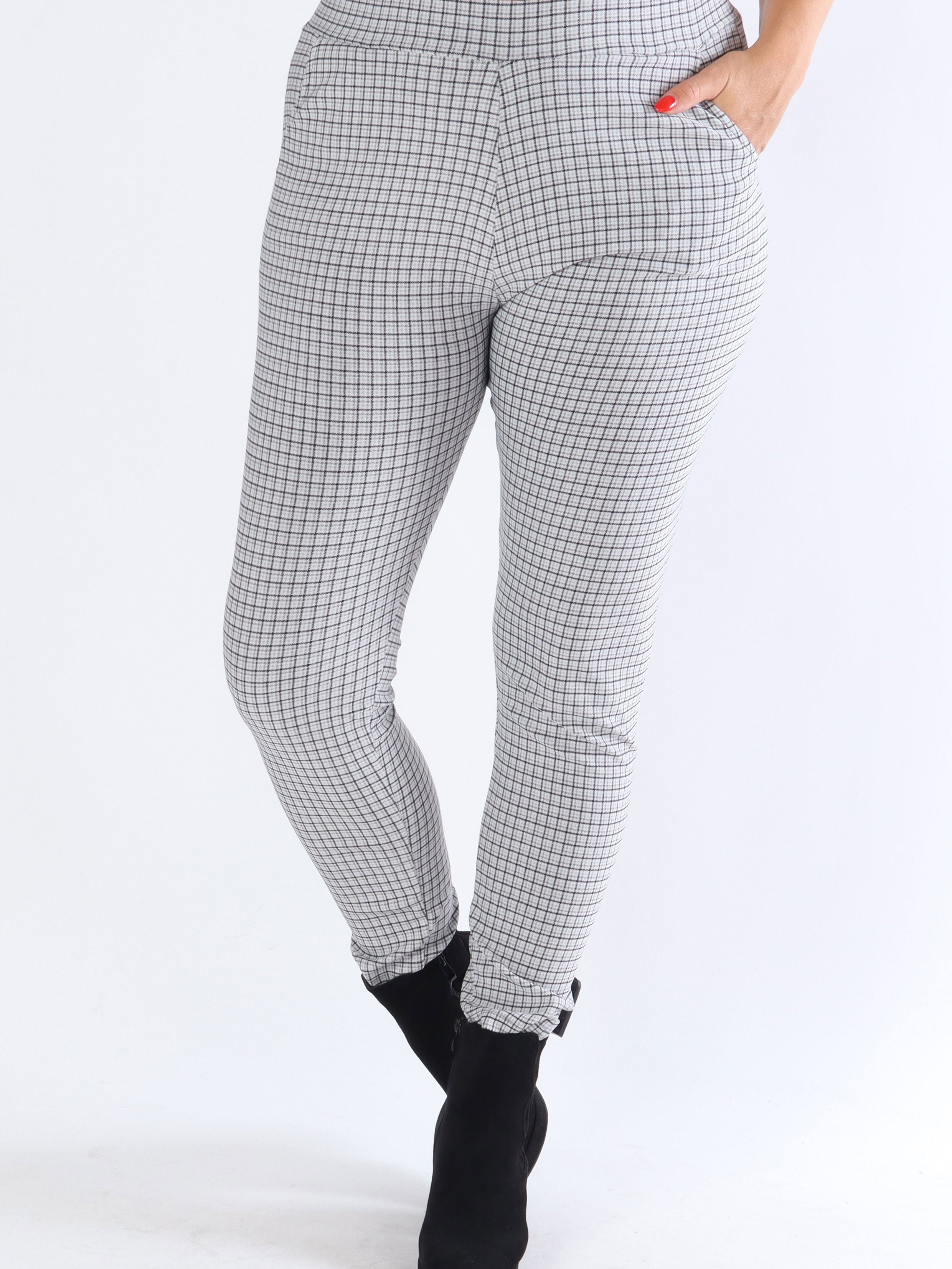 Ally - Mönstrade elastiska byxor