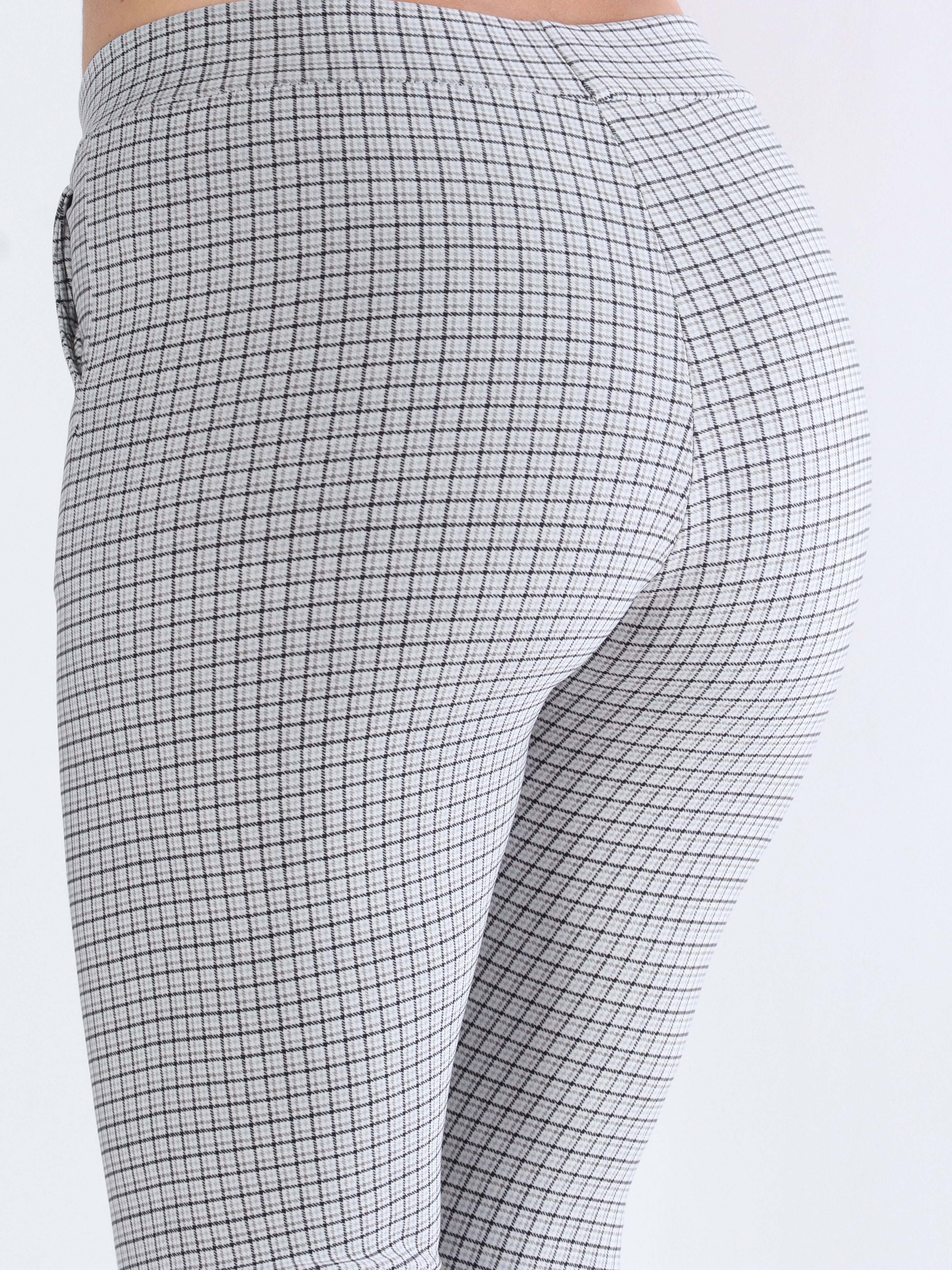 Ally - Mönstrade elastiska byxor