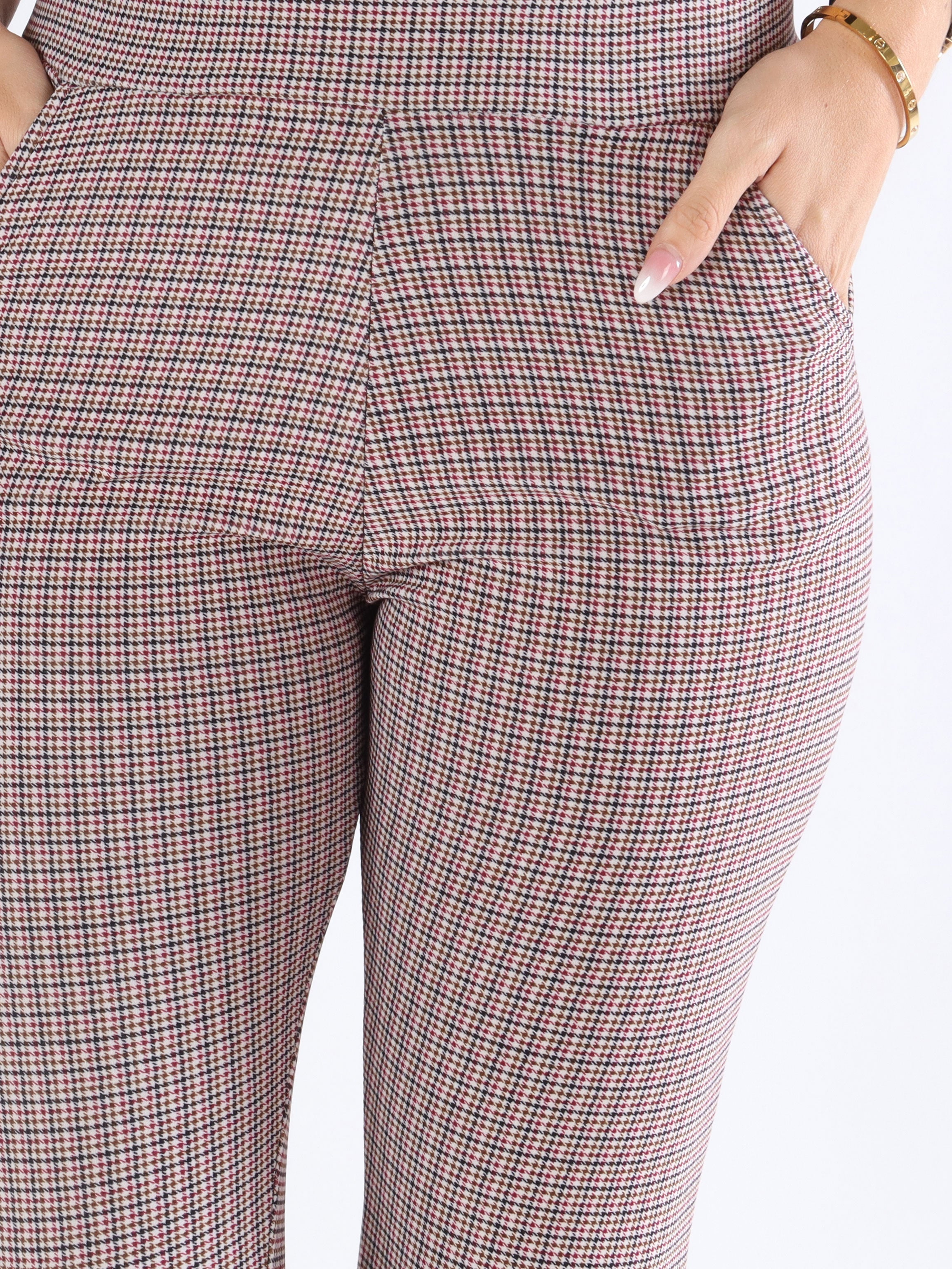 Ally - Mönstrade elastiska byxor