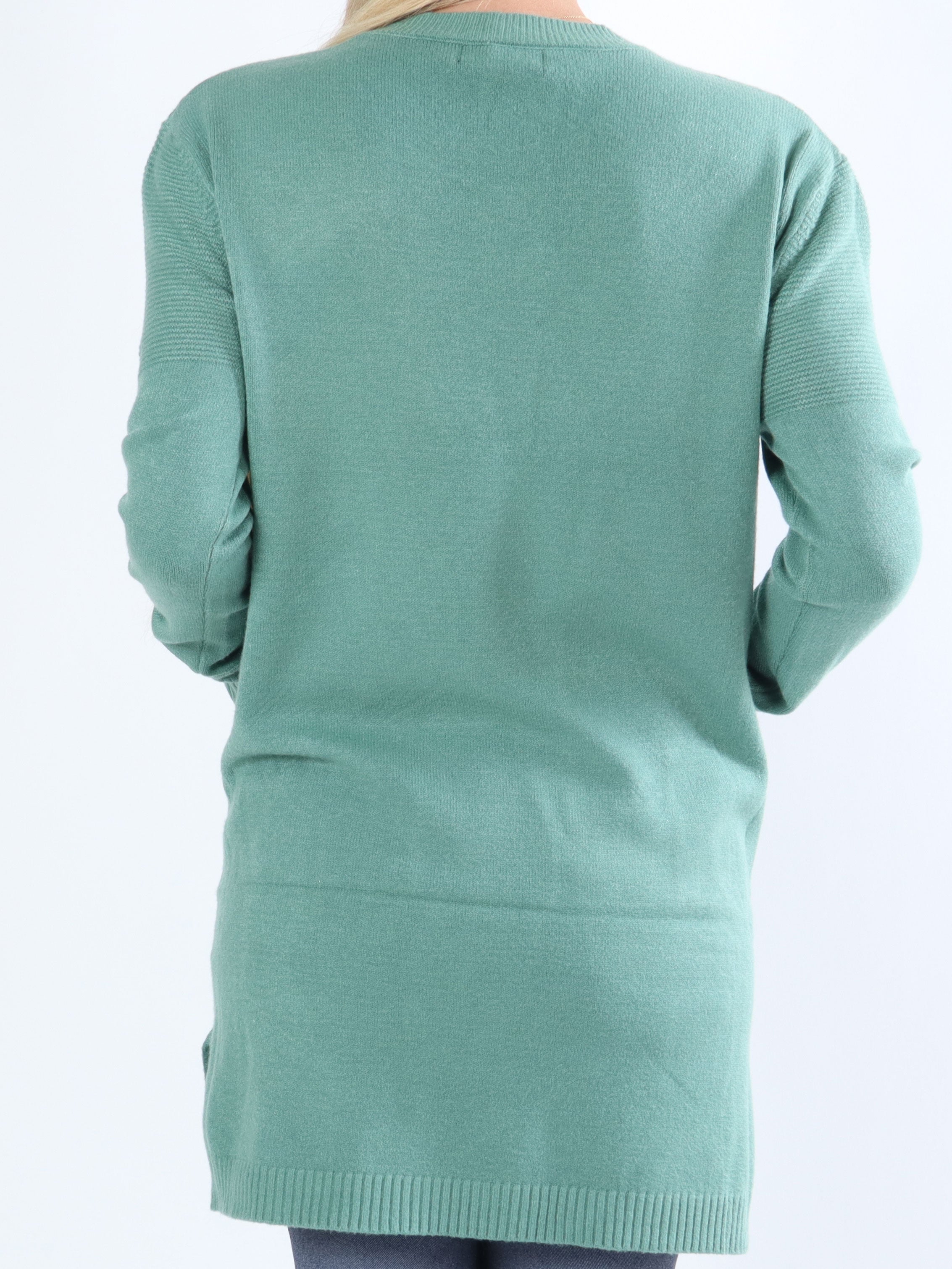 Lorena - Mjuk stickning med ribb och fickor