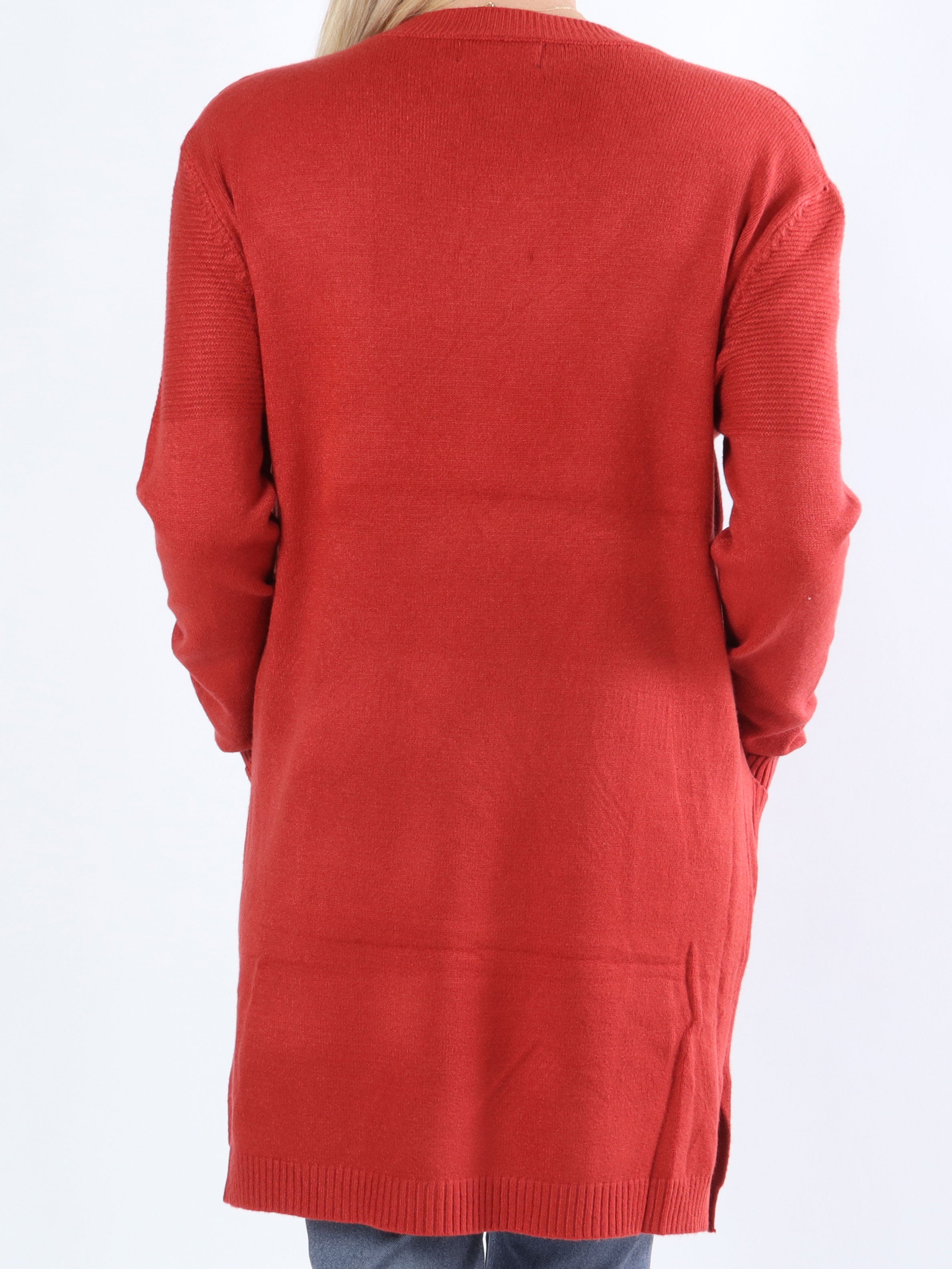 Lorena - Mjuk stickning med ribb och fickor