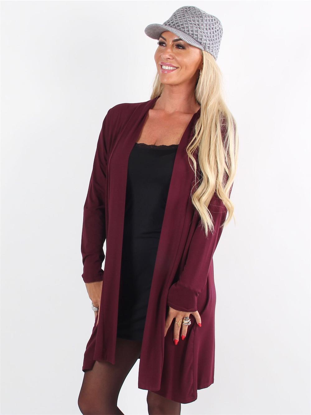 Rosa - Basic kofta i jerseytyg