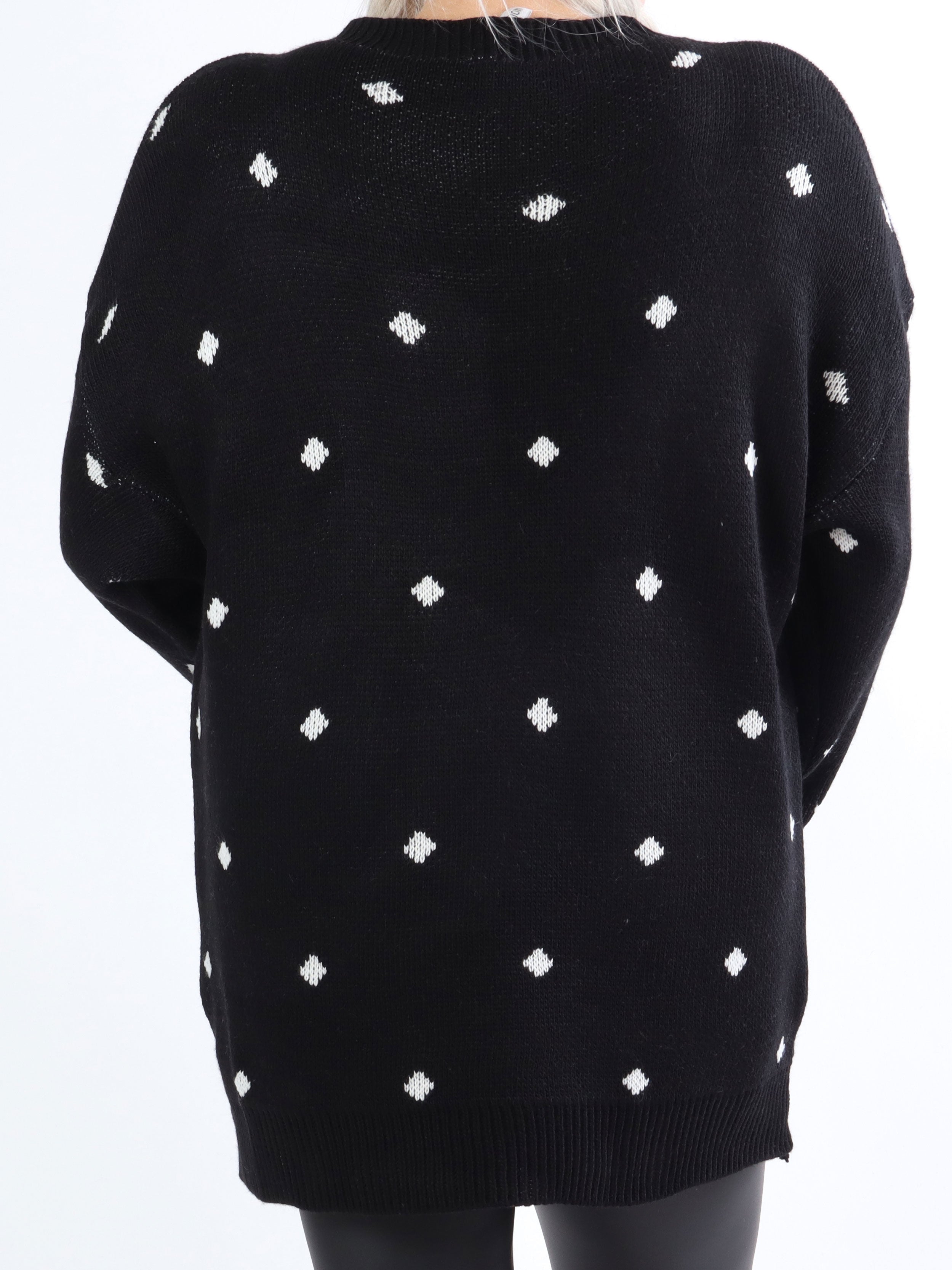 Rudolf - Söt julstickning med renar i stora storlekar - White