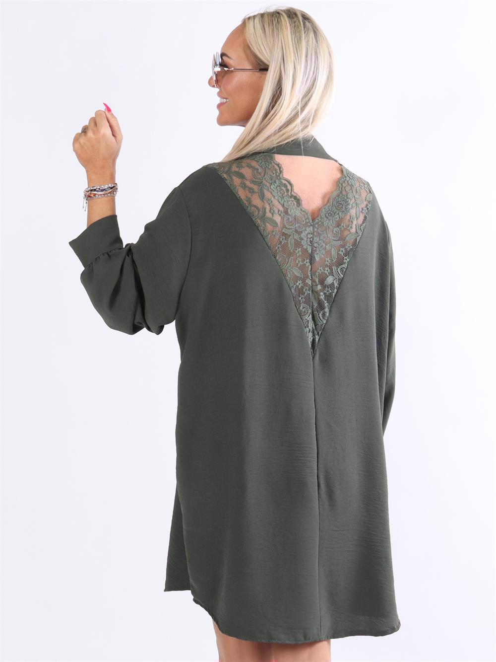 Frija - Skjorta med spets på baksidan