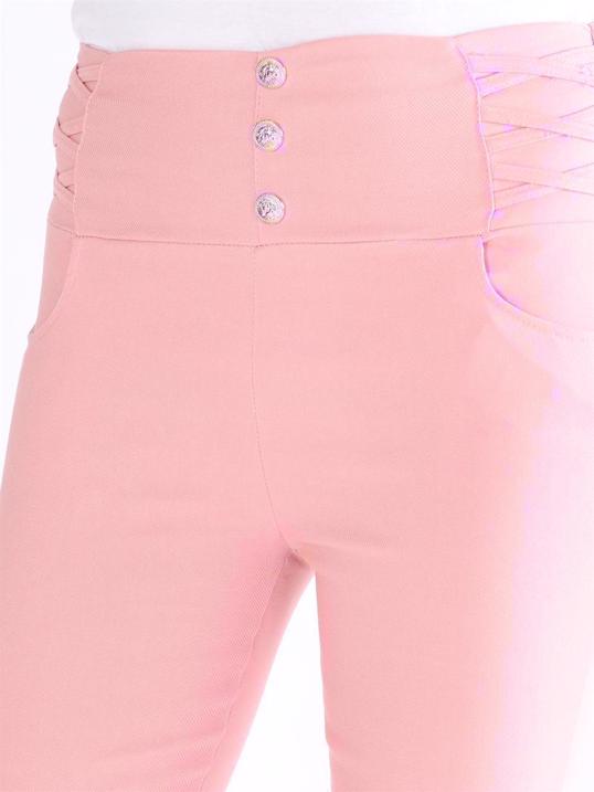 Alin - Byxor med guldknappar framtill