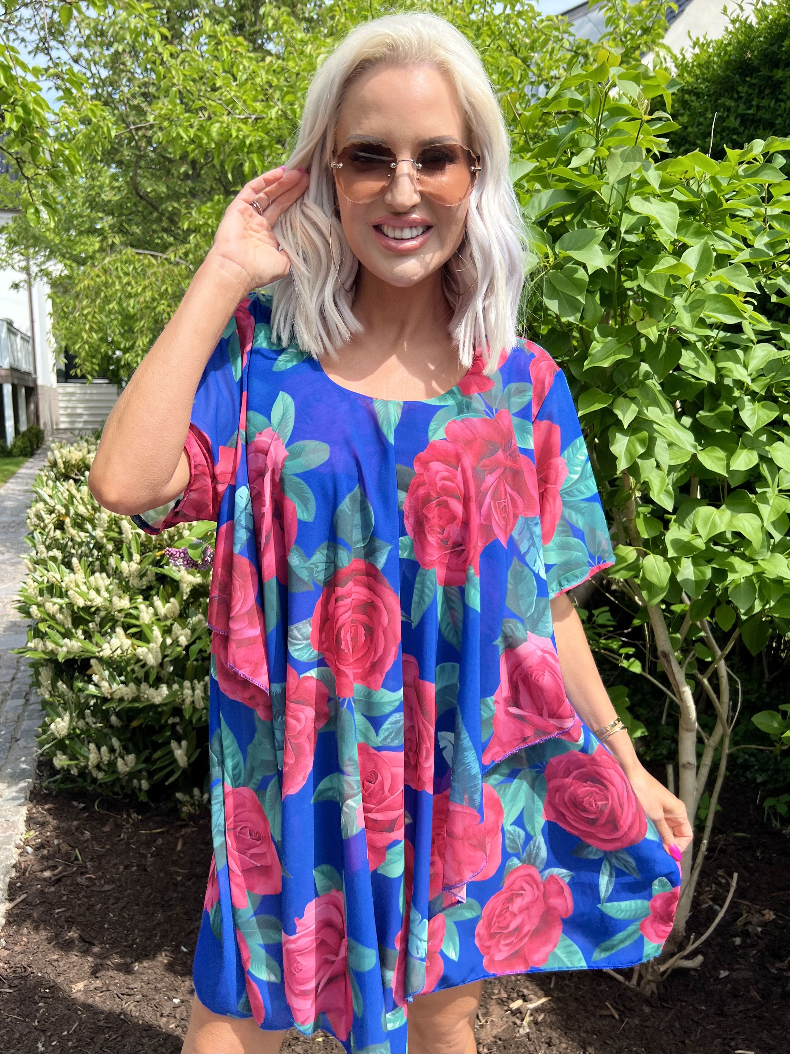 Wanda - Tunika klänning i chiffong