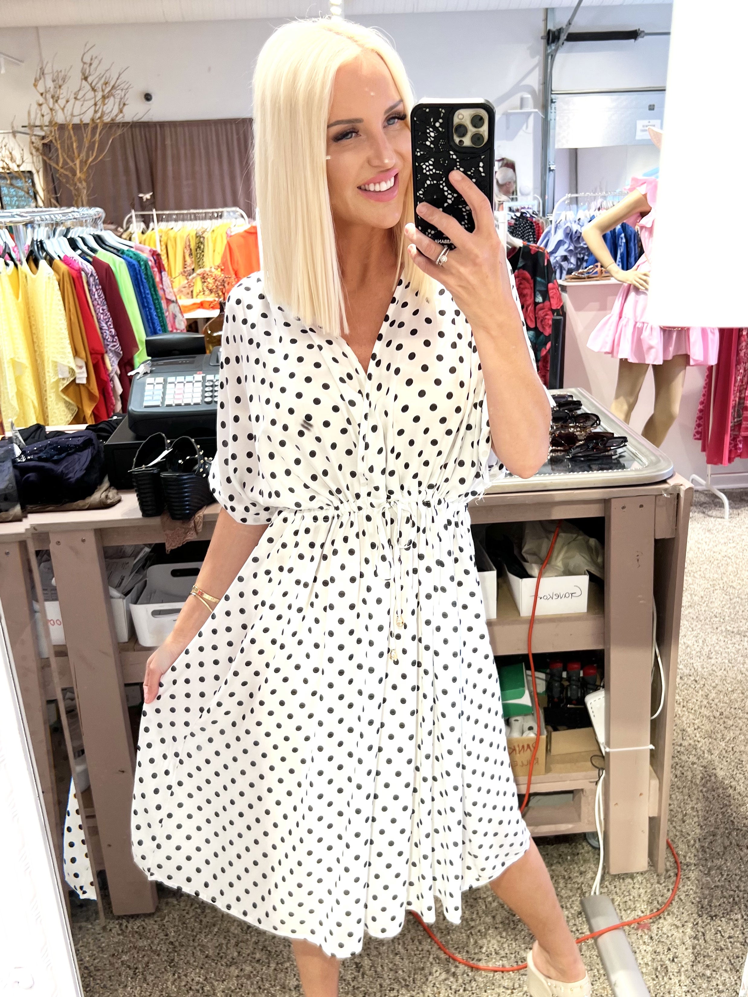 Jelena - Söt klänning med knytband