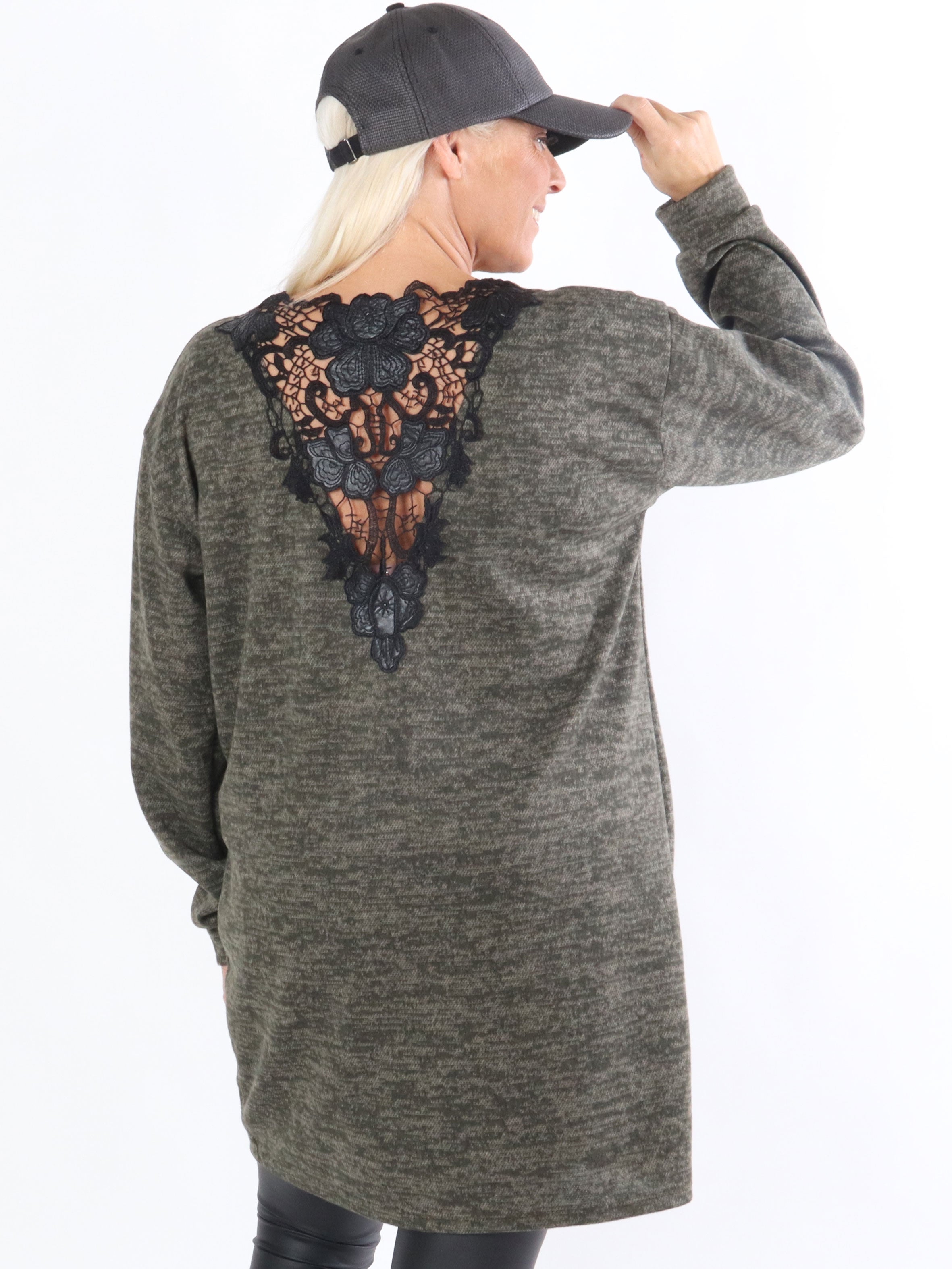 Jody - Blus med spets i ryggen