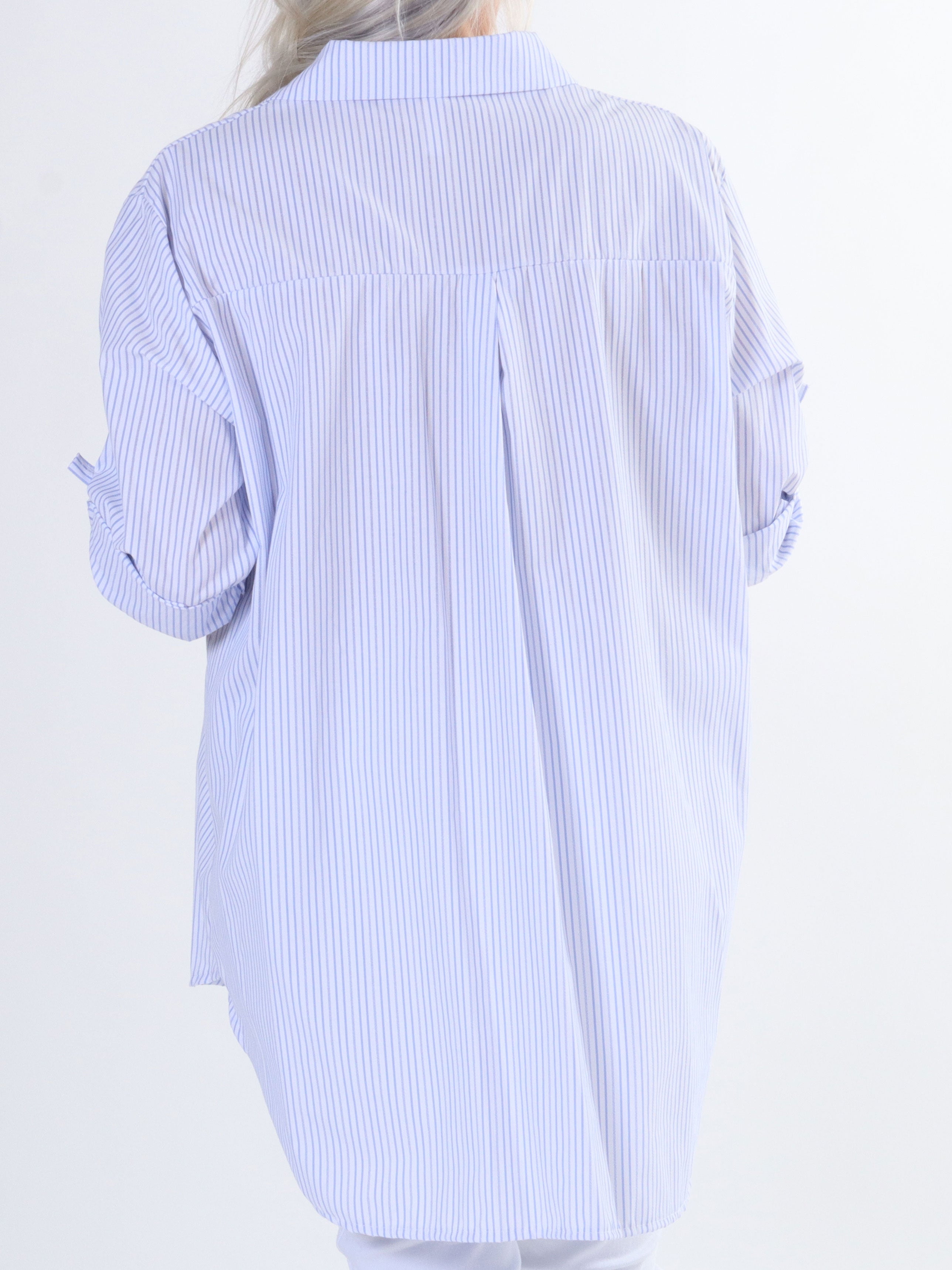 Johanne - Söt randig skjorta i stora storlekar