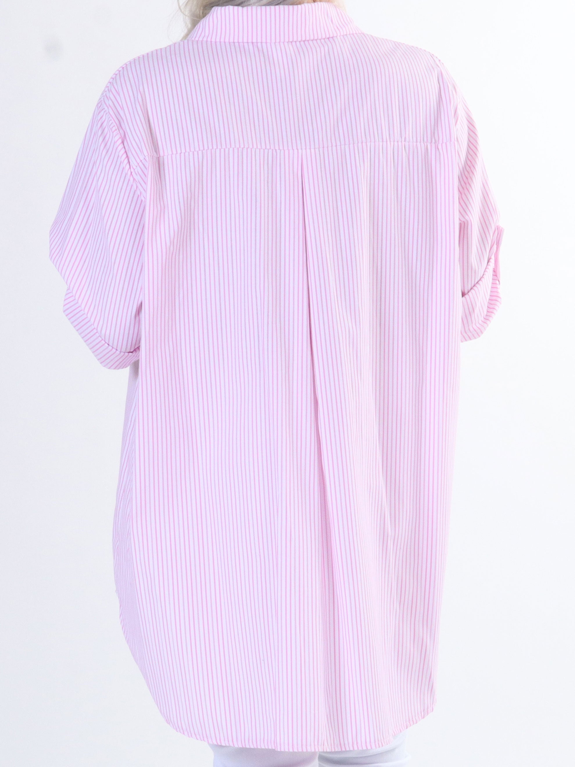 Johanne - Söt randig skjorta i stora storlekar