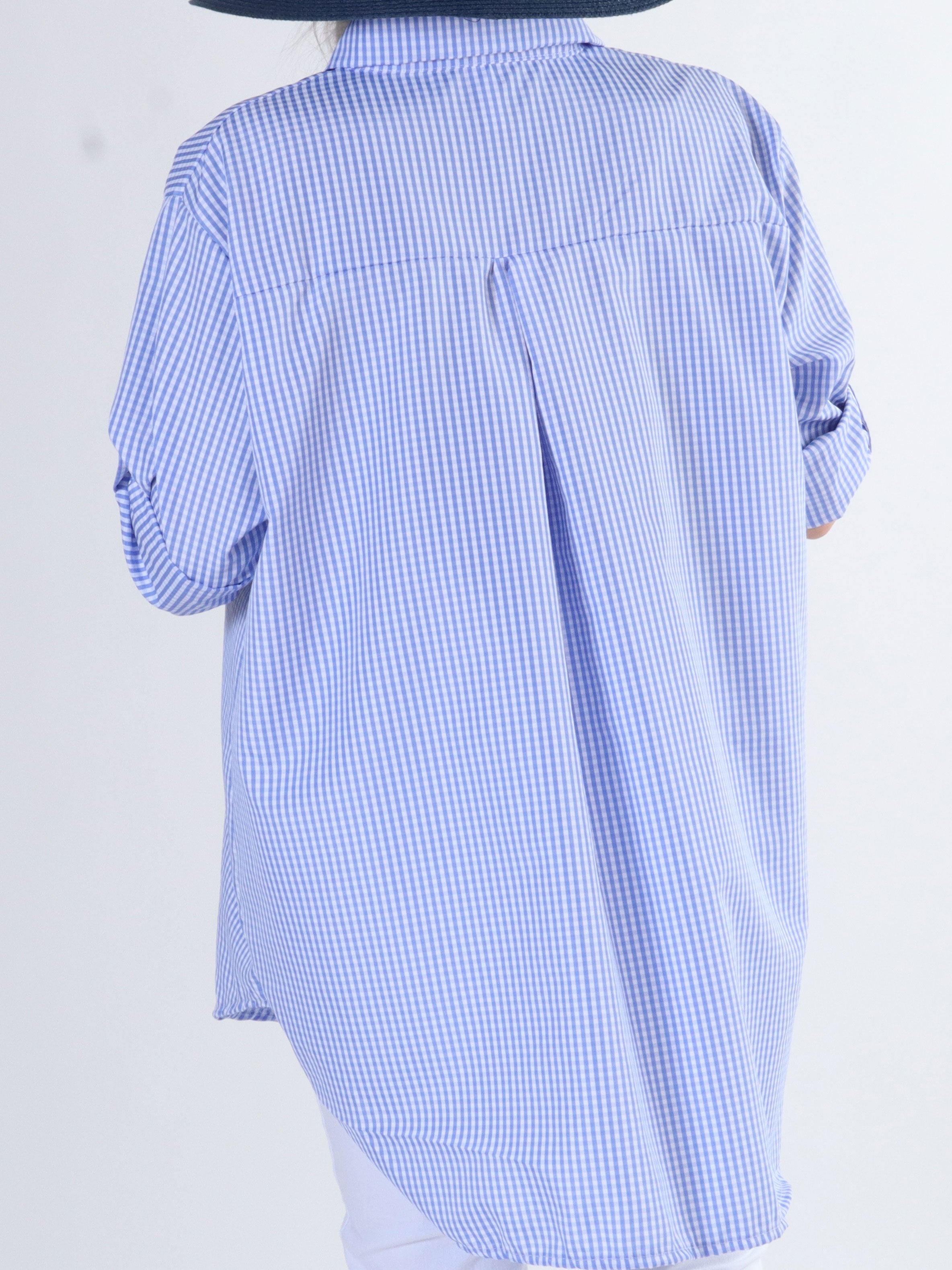 Johanne check - finrutig skjorta i stora storlekar