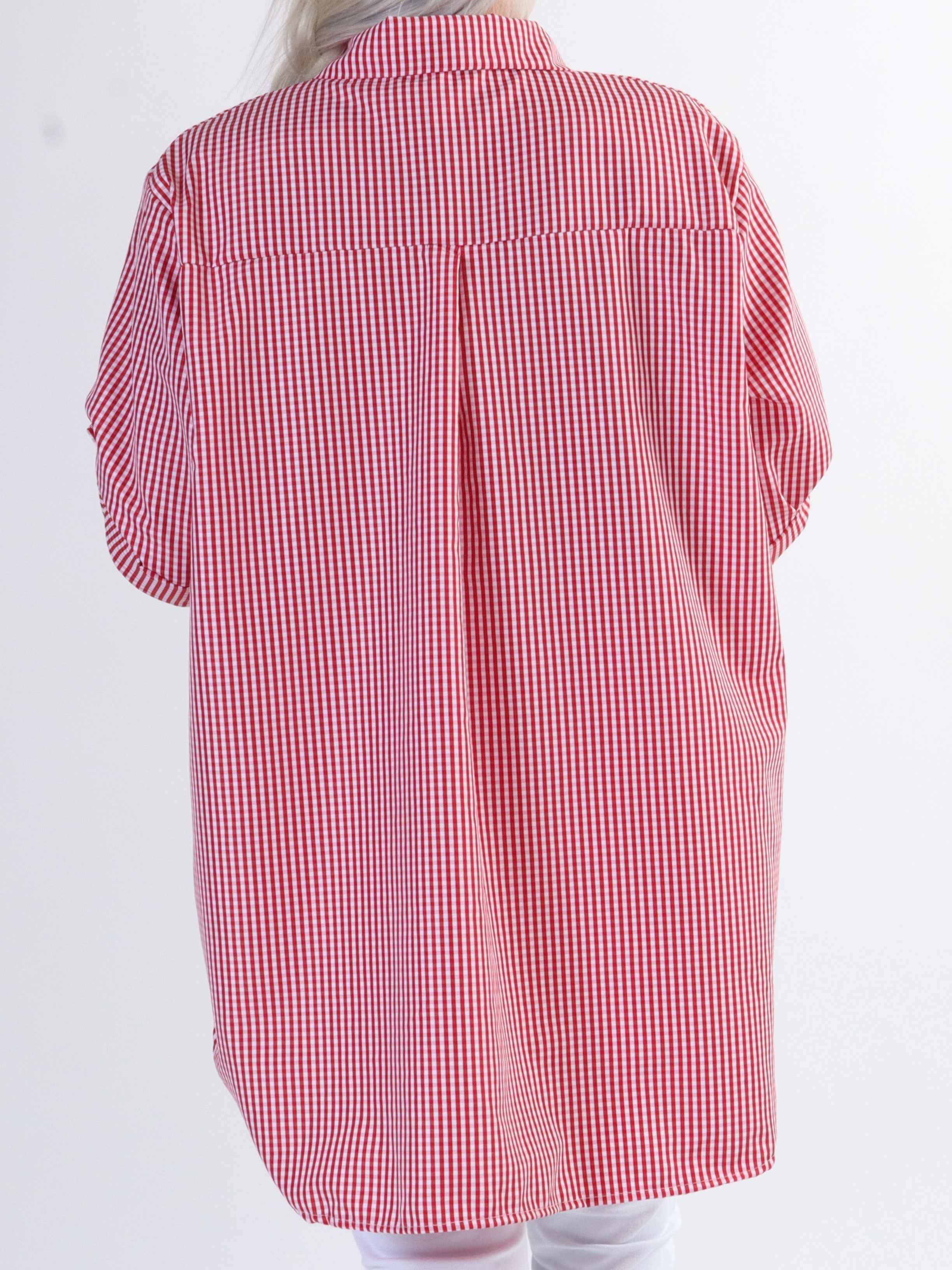 Johanne check - finrutig skjorta i stora storlekar