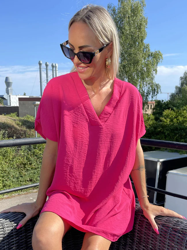 Katrine - Tunika med spets i ryggen