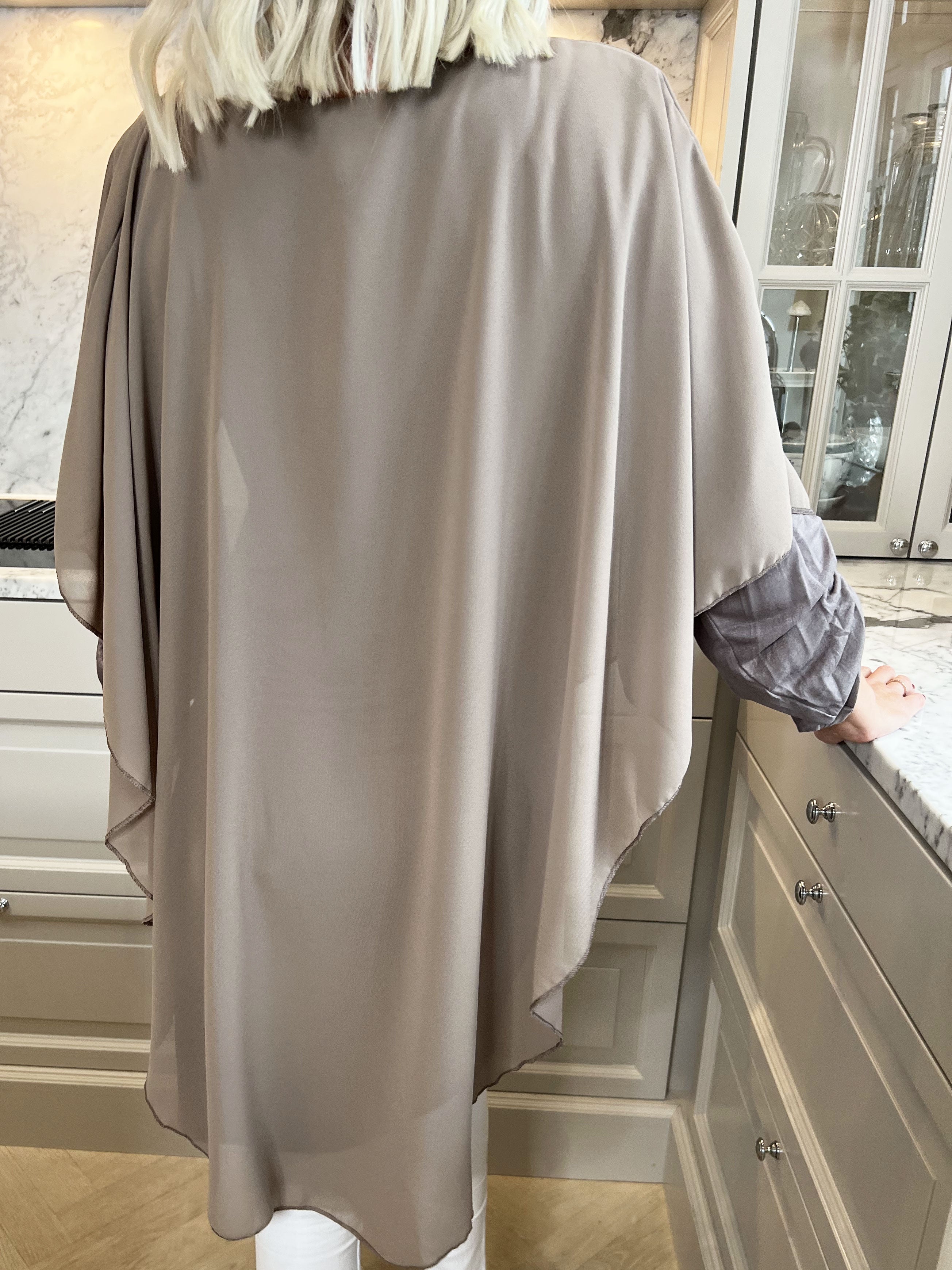 Kenya long sleeve - Tunikaklänning med chiffonglager