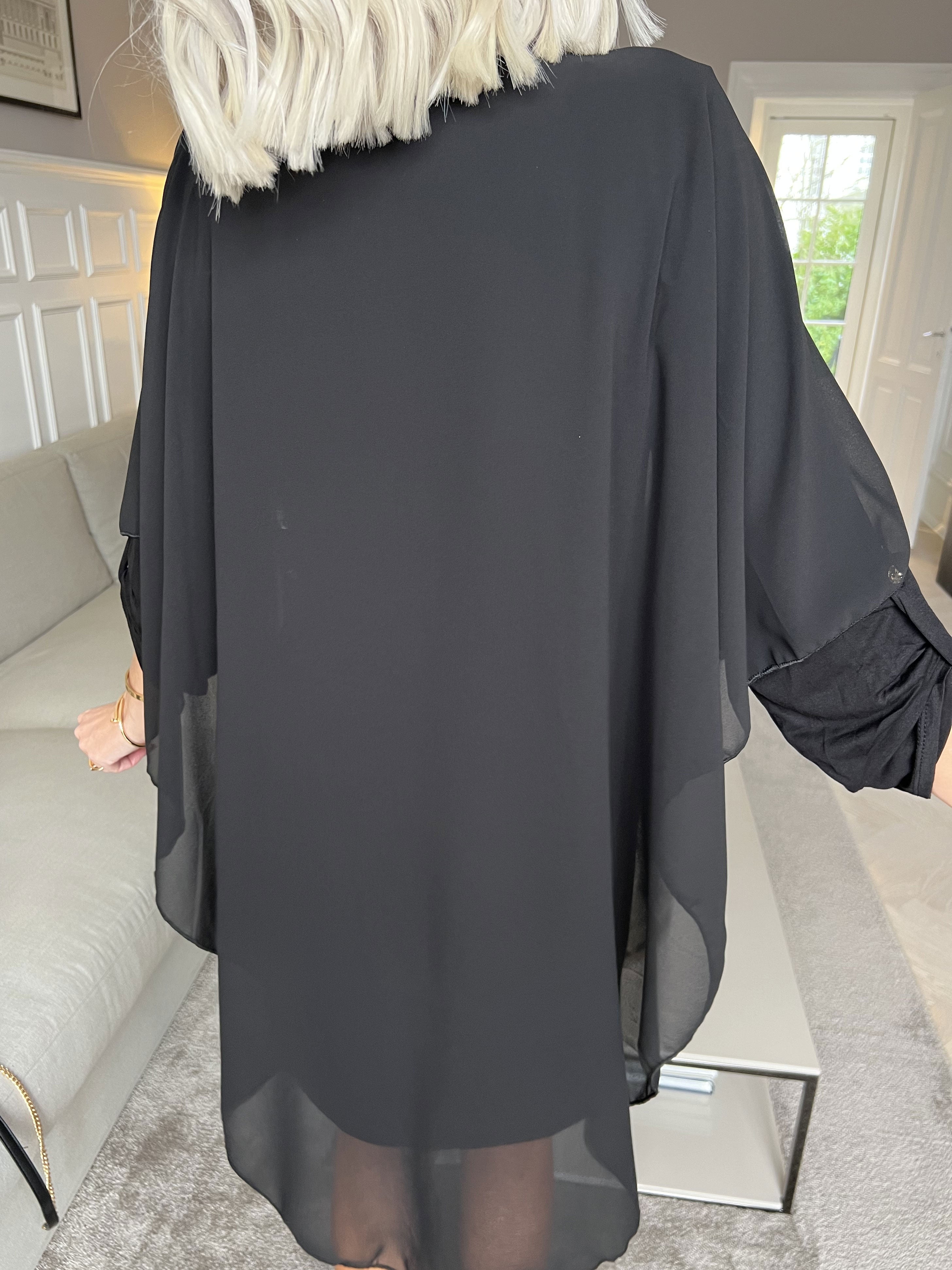 Kenya long sleeve - Tunikaklänning med chiffonglager - Camel