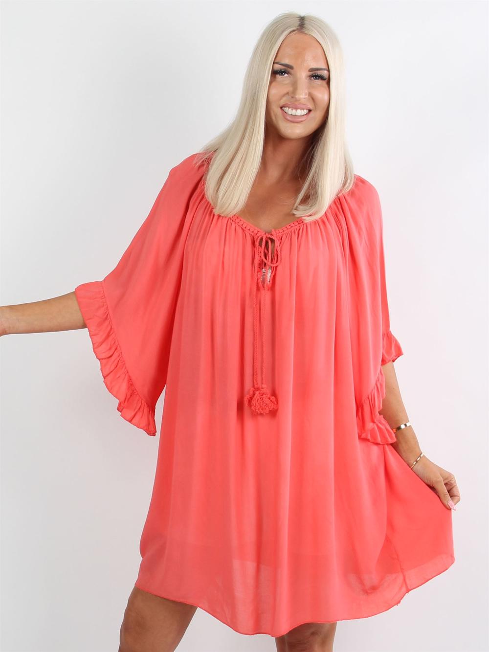 Layla - Tunikaklänning med volangärmar