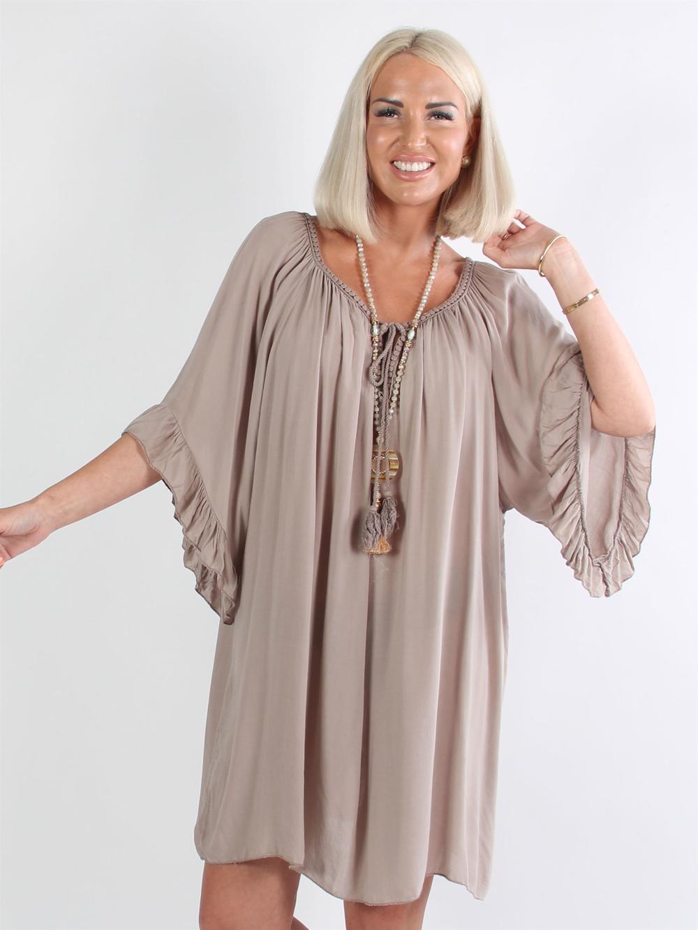 Layla - Tunikaklänning med volangärmar