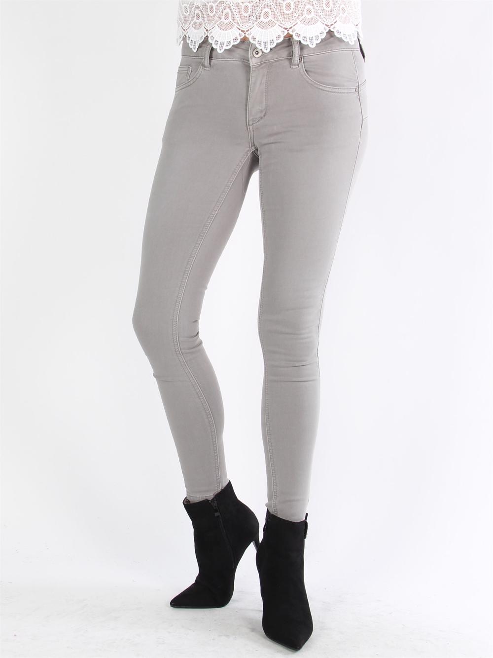 Lidija - Beige skinny jeans med stretch