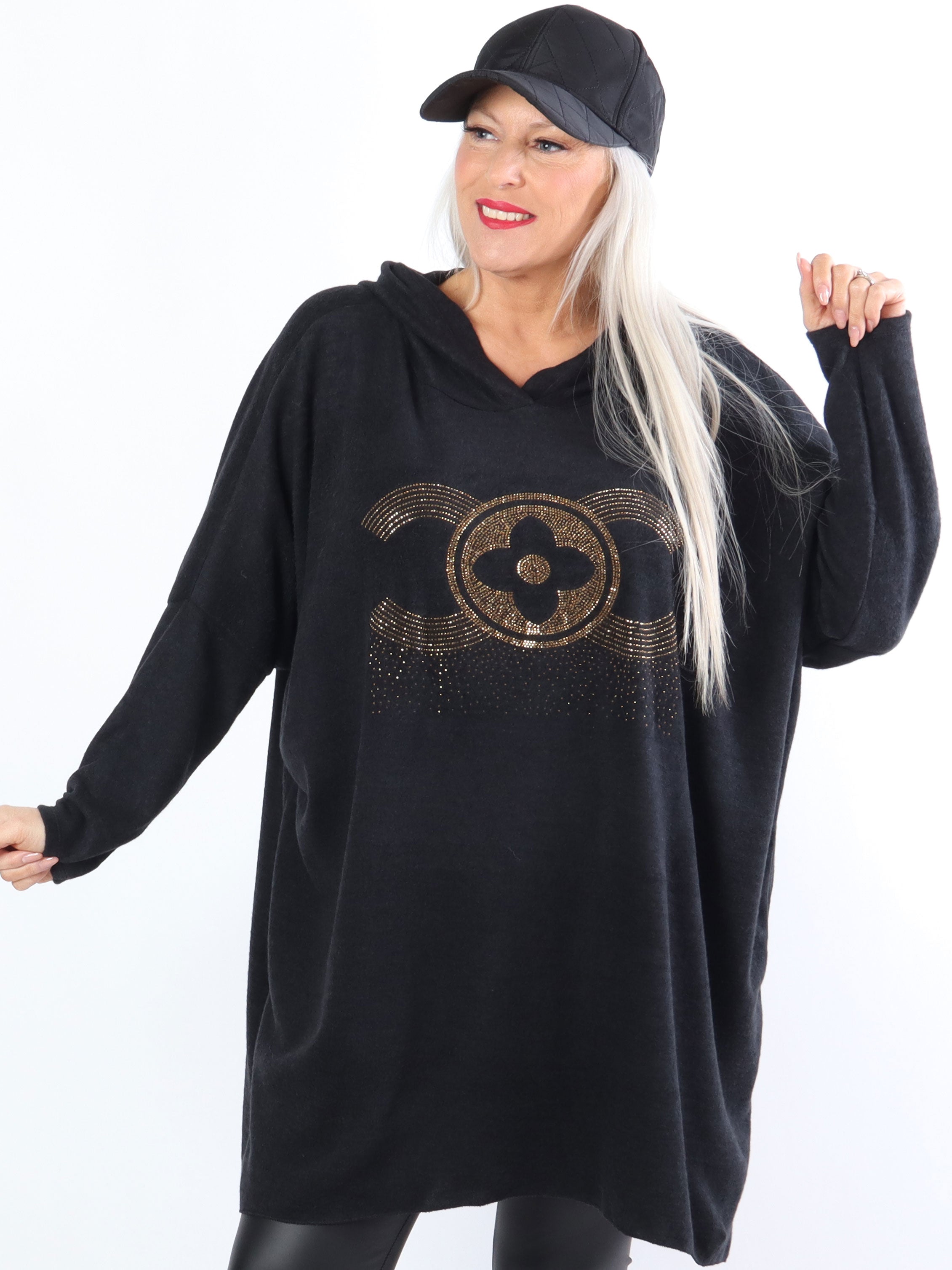 Lilje - Mjuk plus size blus i viskos - Grey