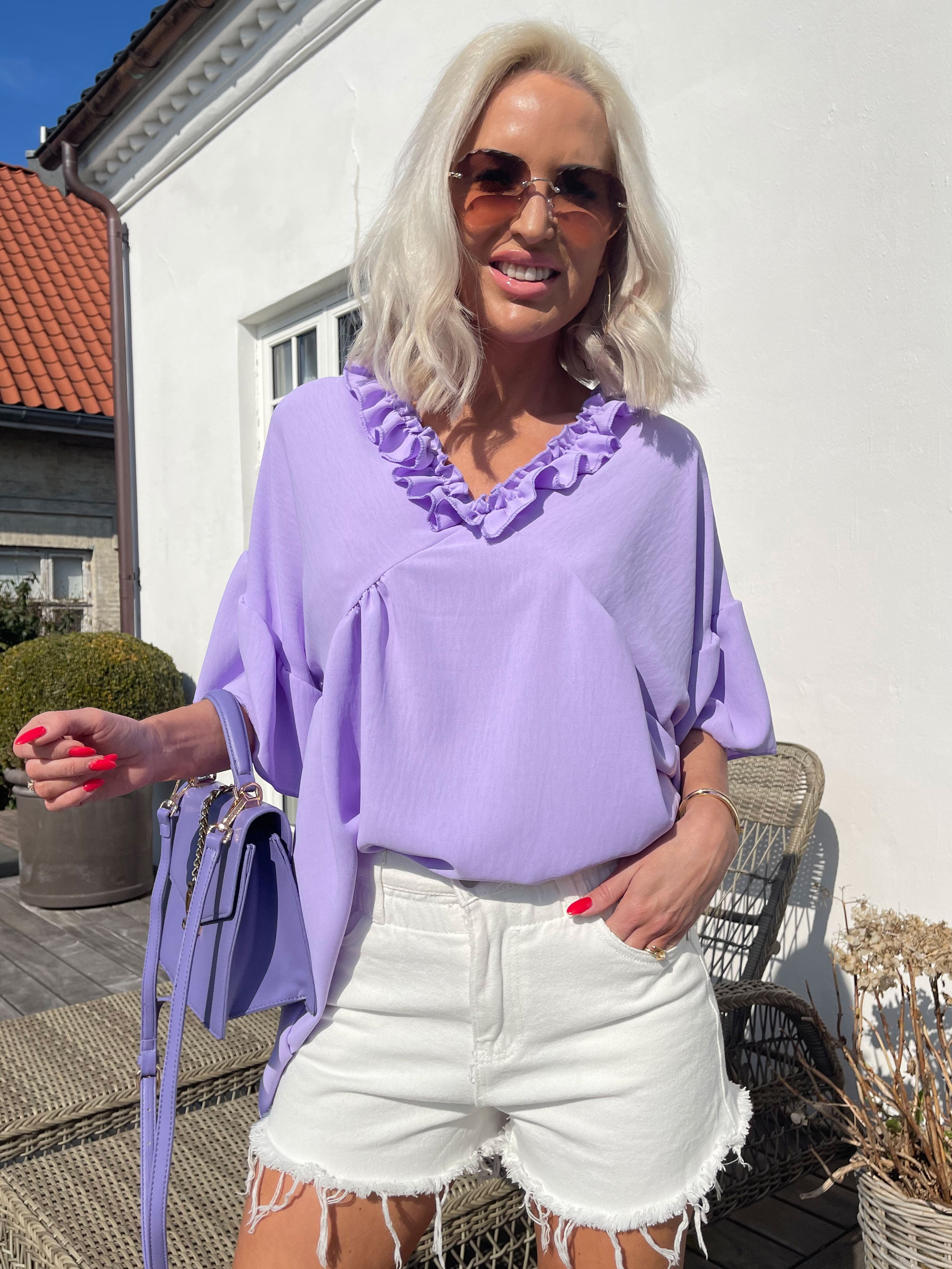 Lille - Denimshorts med elastisk kant