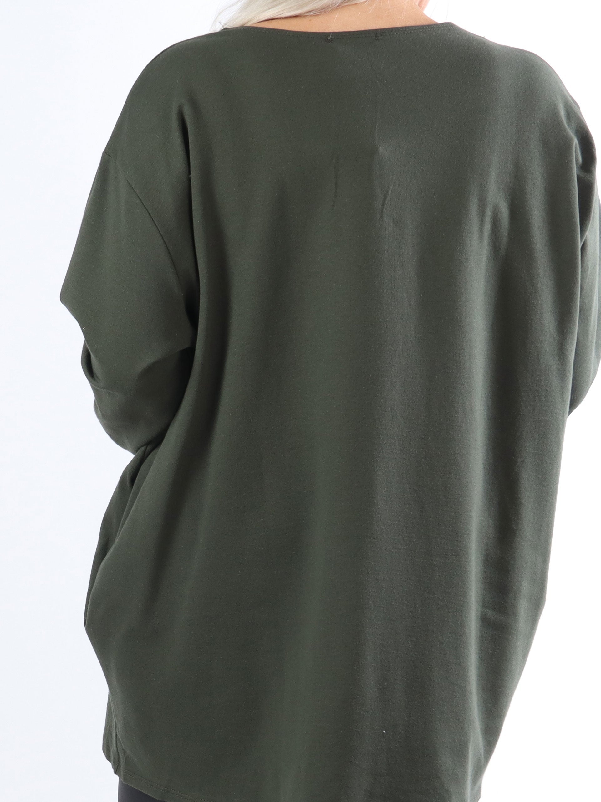 Limitless - Joggingblus i stora storlekar med text och liknande - White