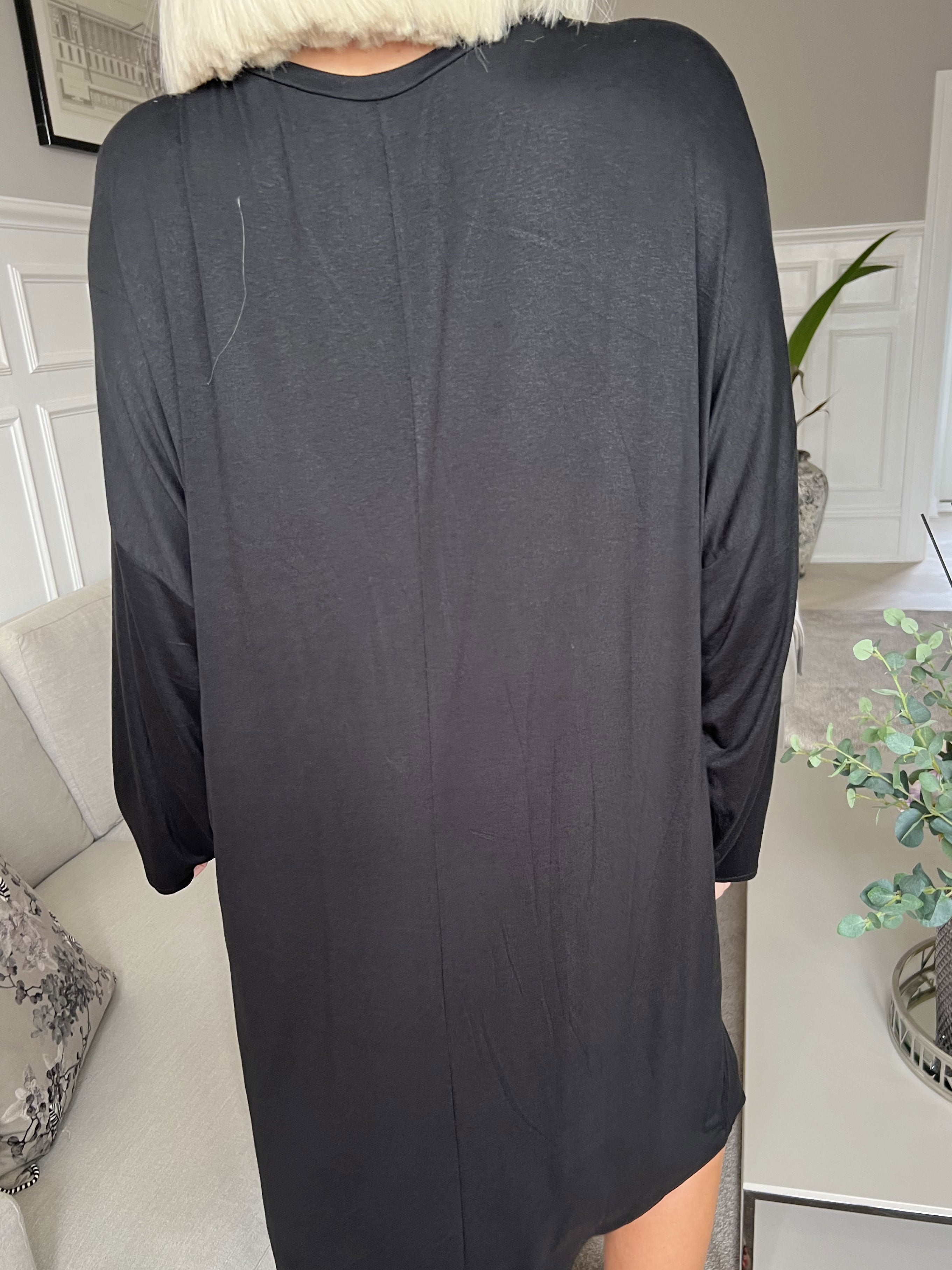 Lorenza plain - Tunika klänning i jersey med dragkedja