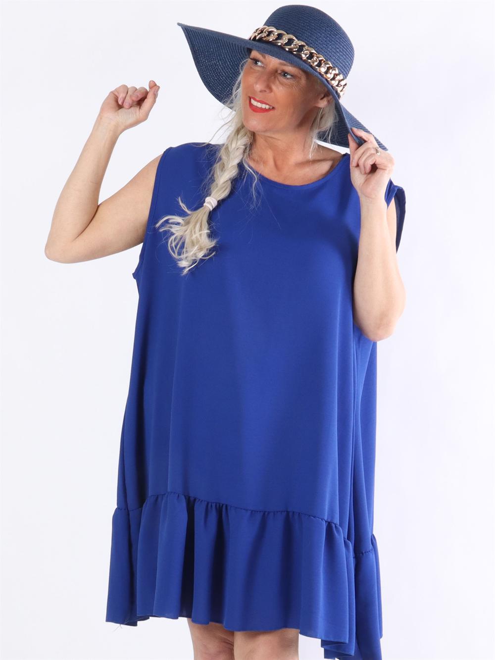 Manola - Klänning i lös passform med volang