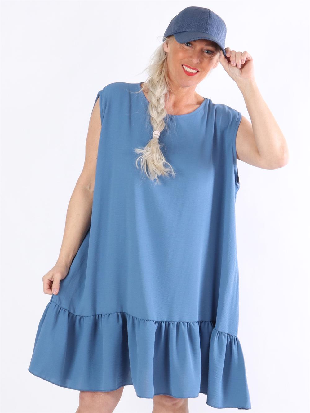 Manola - Klänning i lös passform med volang