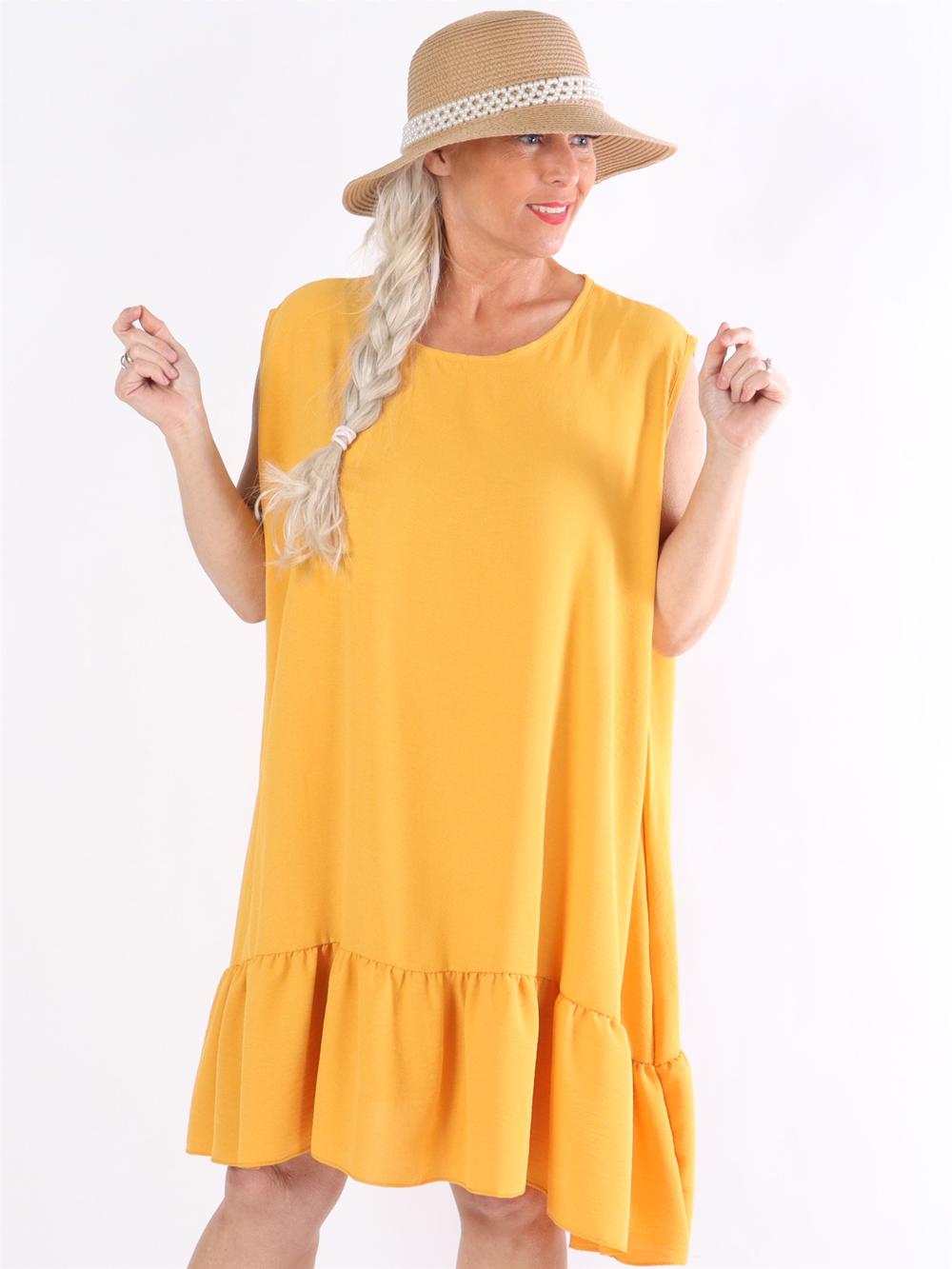 Manola - Klänning i lös passform med volang