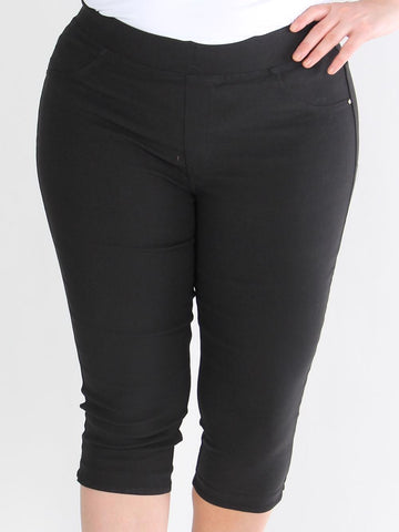 Manuela - Beige trosor i jeanslook