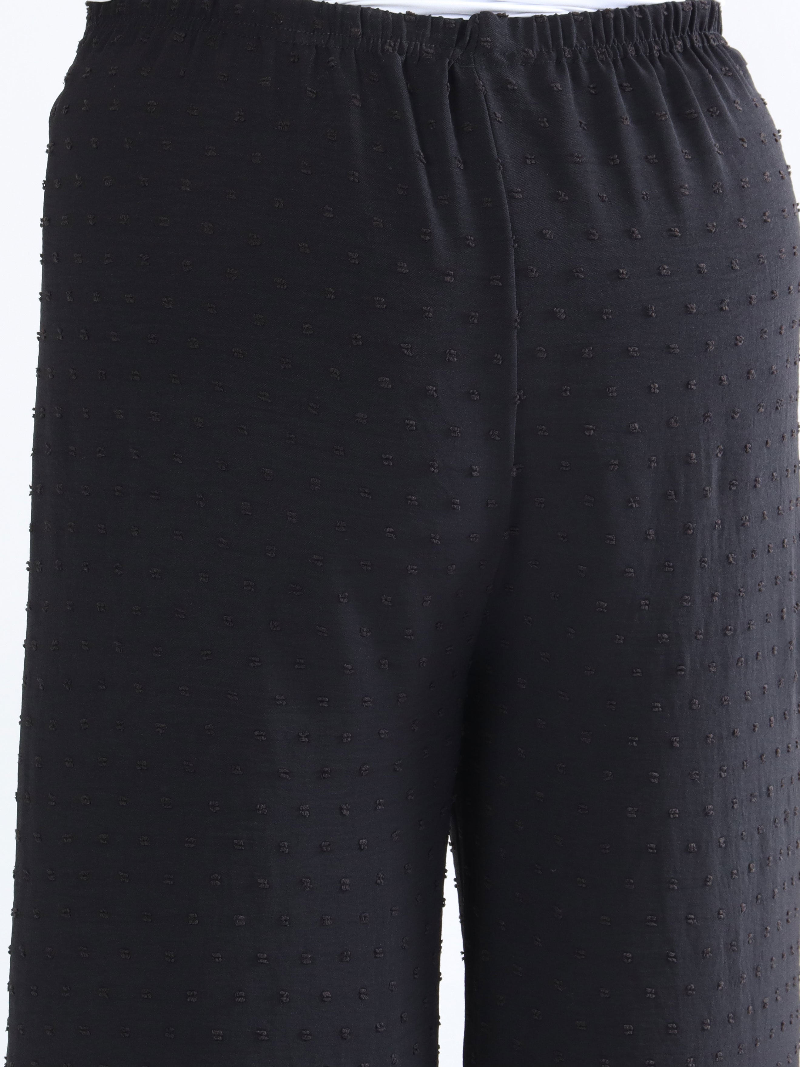 Marbella Pants - Löst sittande byxor med prickigt mönster