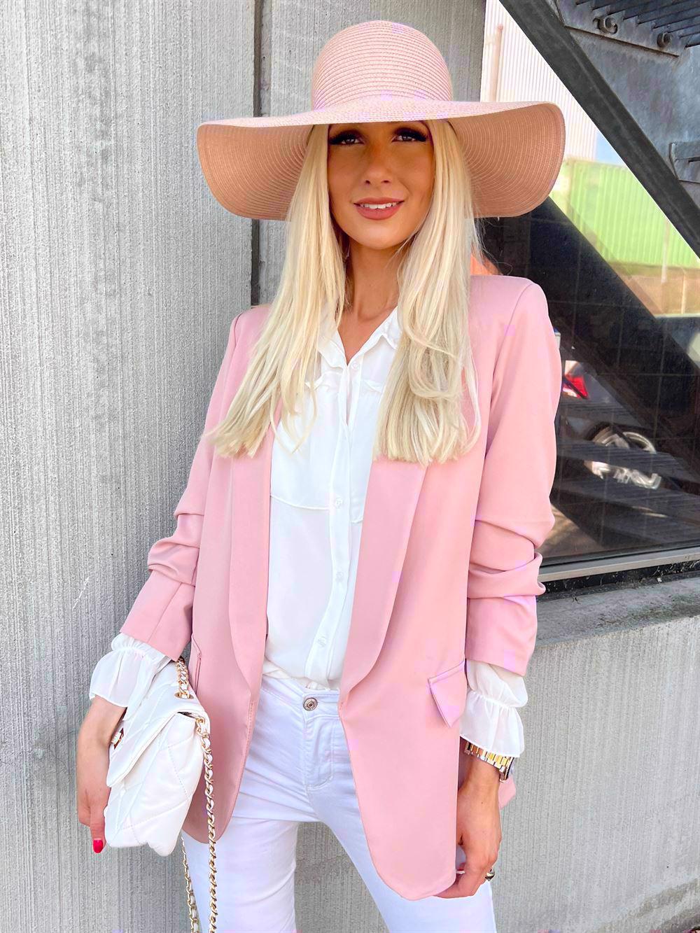 Mila - Snygg blazer med rynka på ärmen