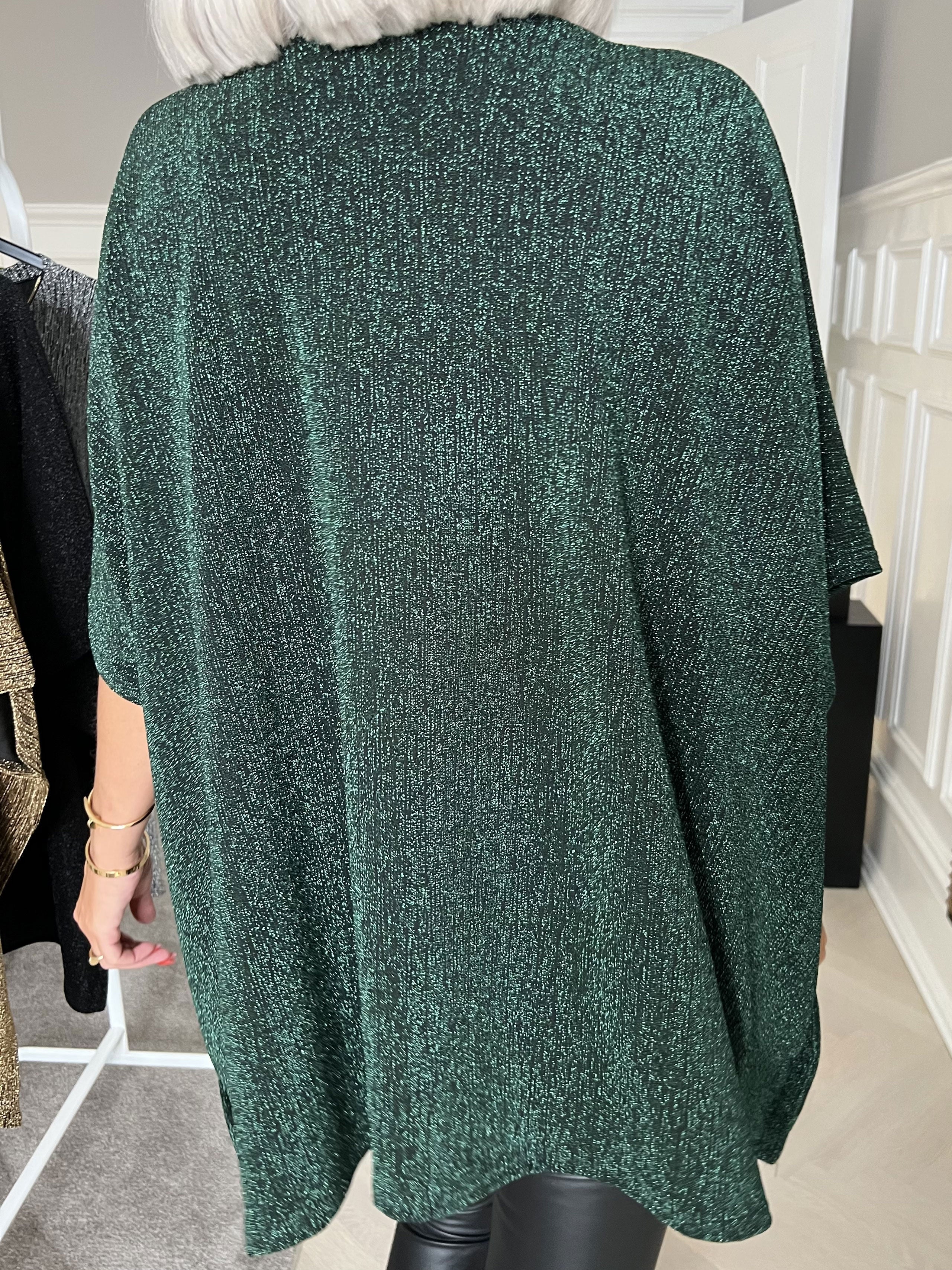 Milagrosa - Snygg tunika med dragkedja och glitter