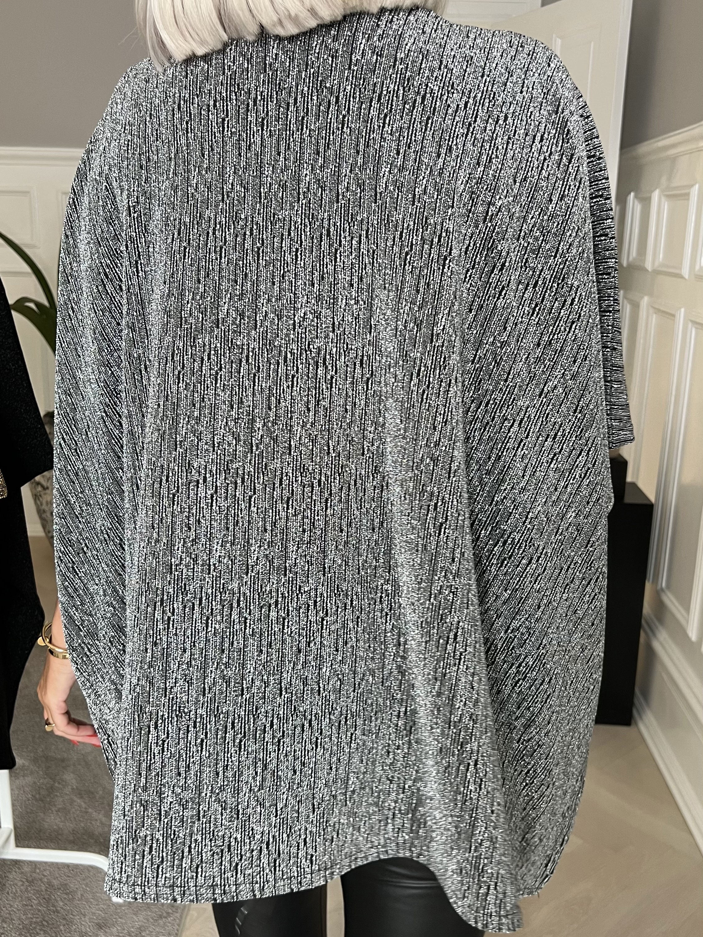 Milagrosa - Snygg tunika med dragkedja och glitter