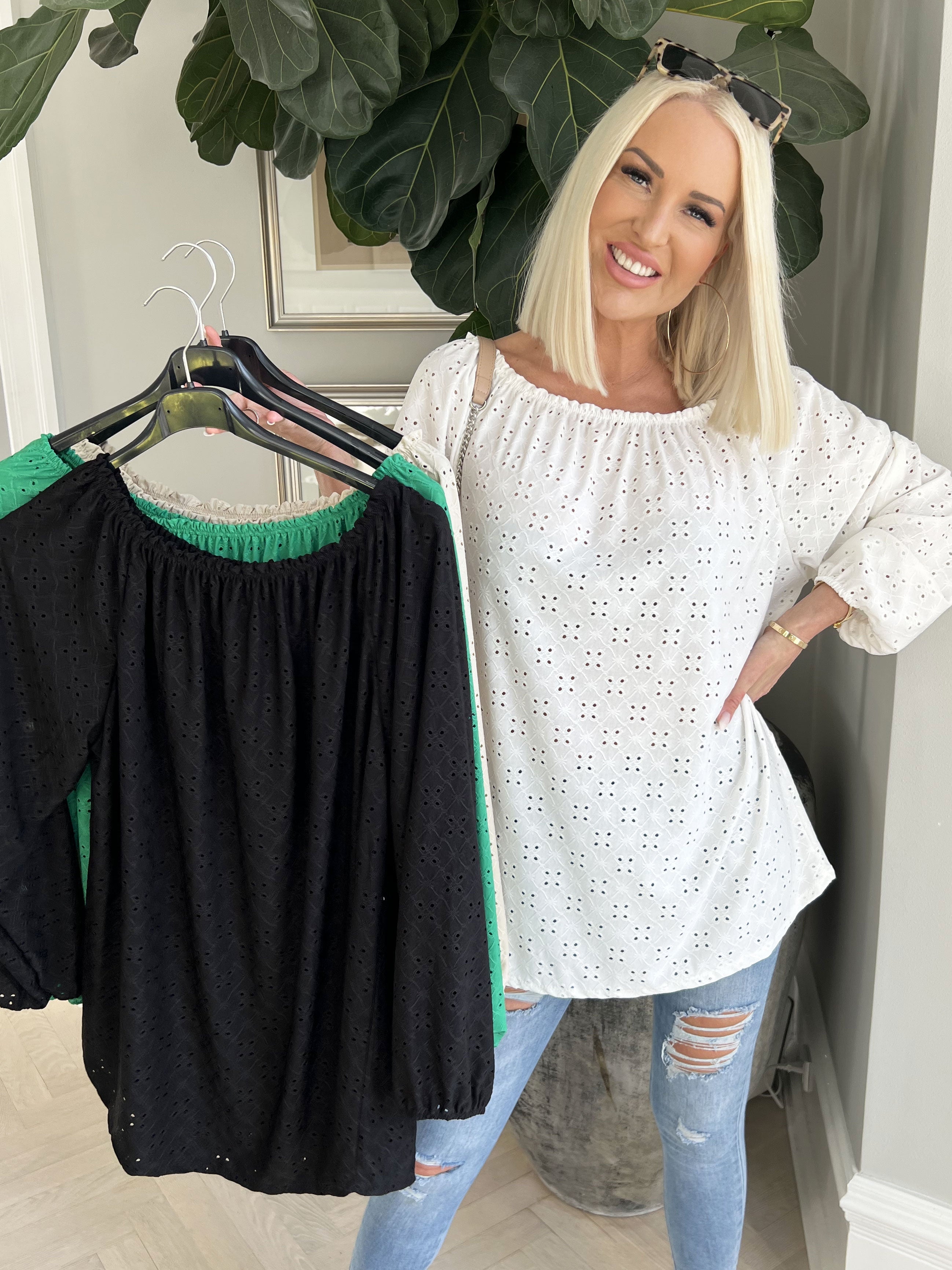 Mimi - Söt mjuk tunika med broderier