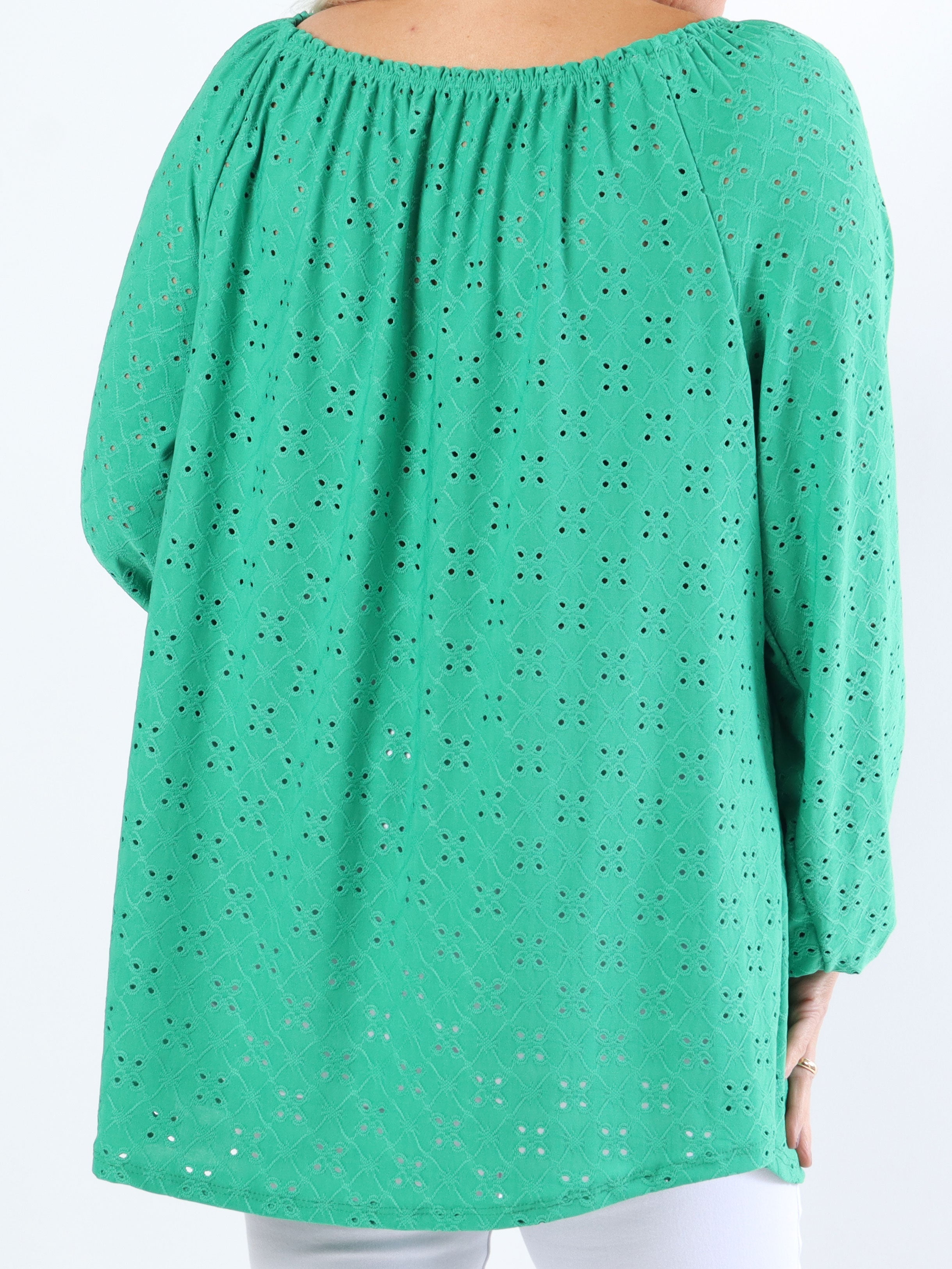 Mimi - Söt mjuk plus size tunika med broderier