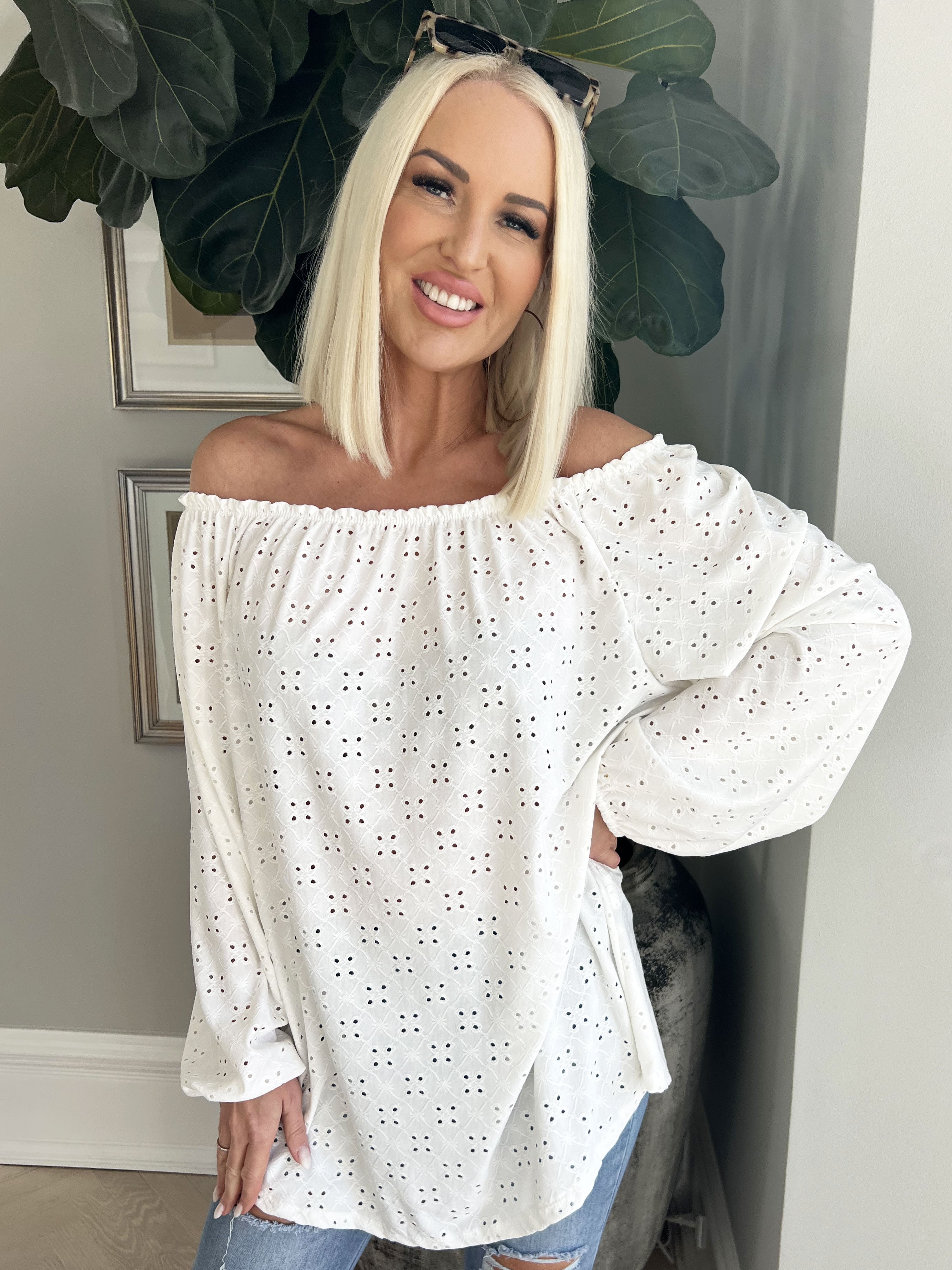 Mimi - Söt mjuk tunika med broderier