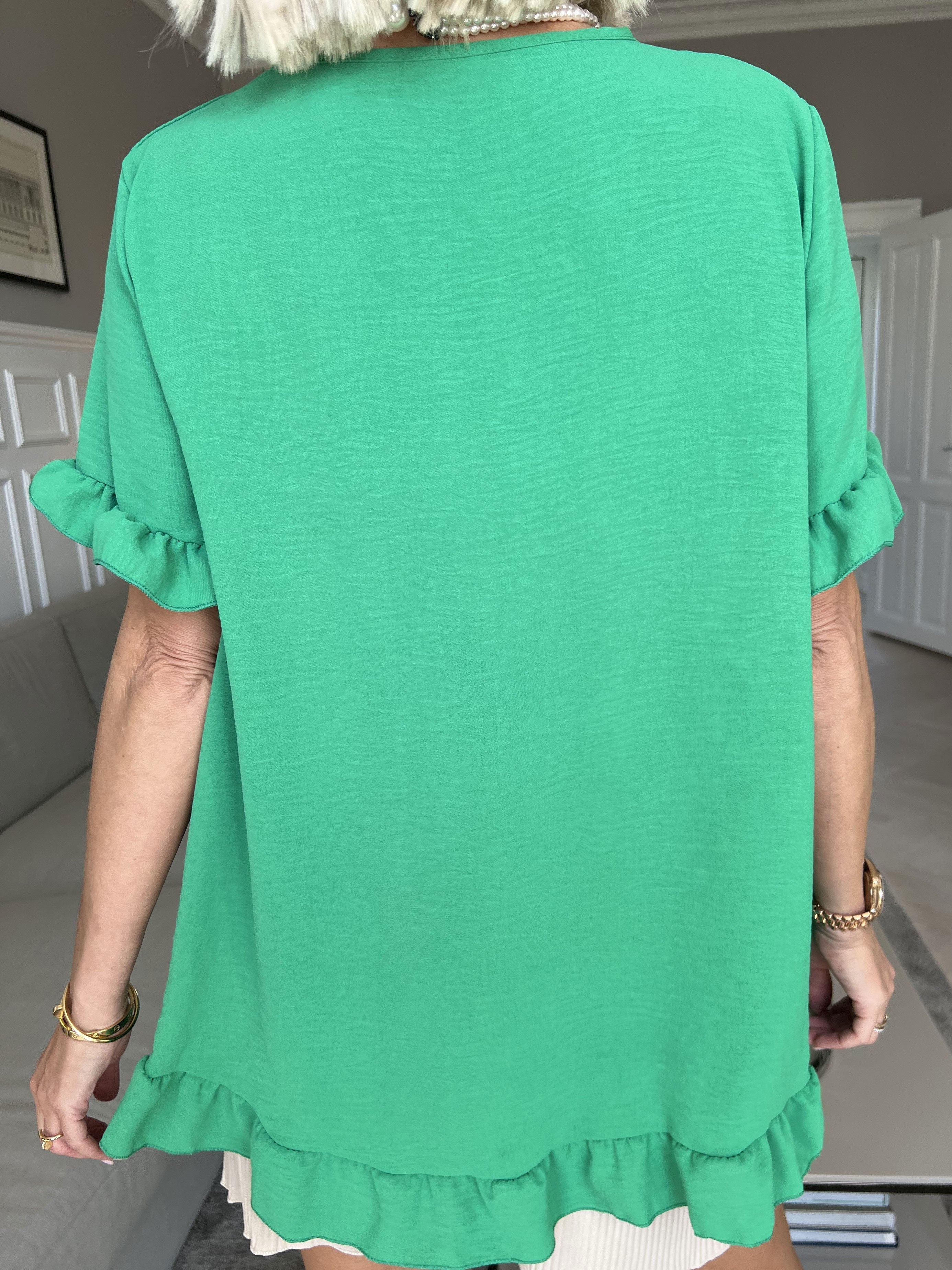 Mio - Söt tunika med volangkanter