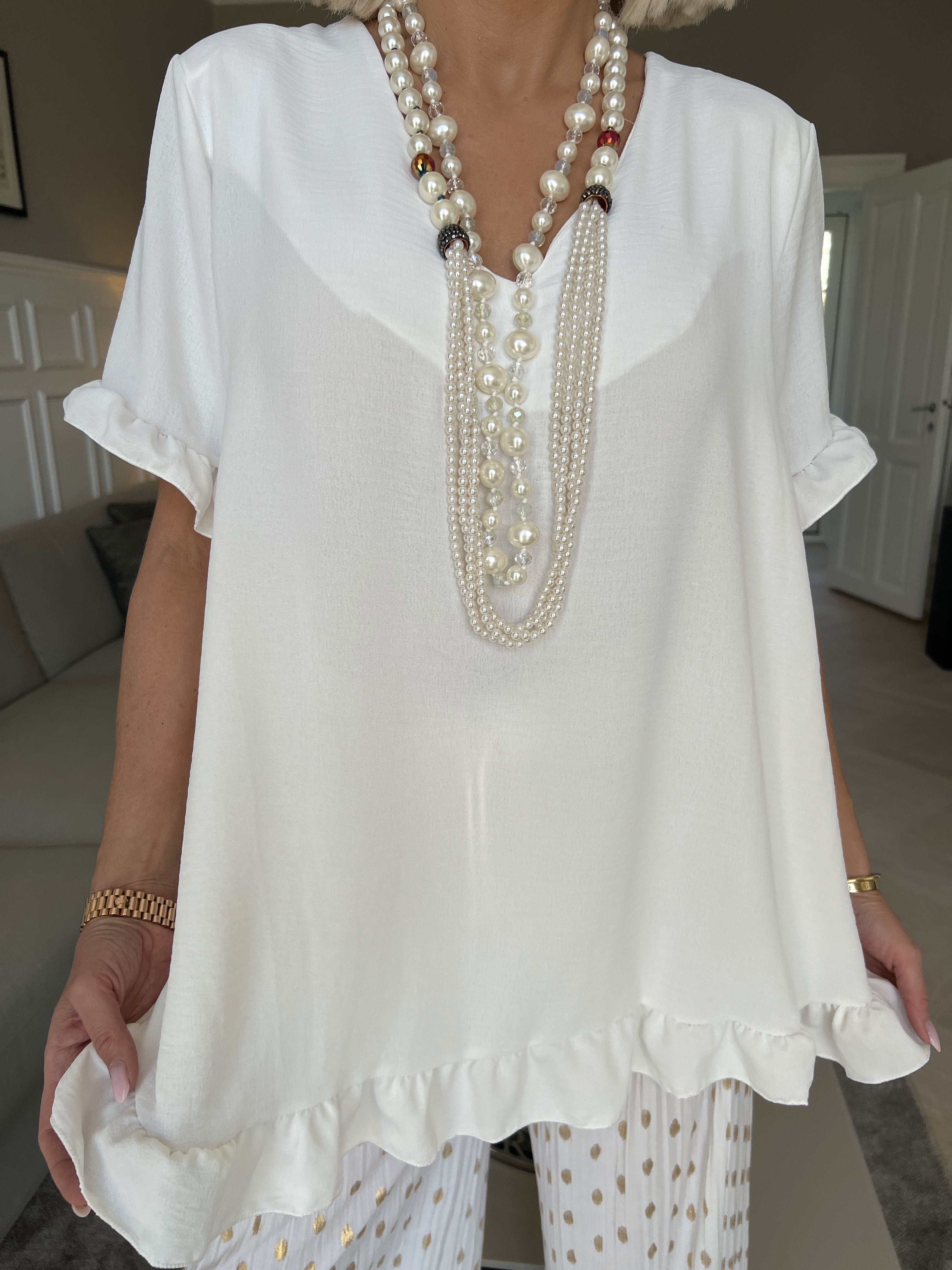 Mio - Söt tunika med volangkanter