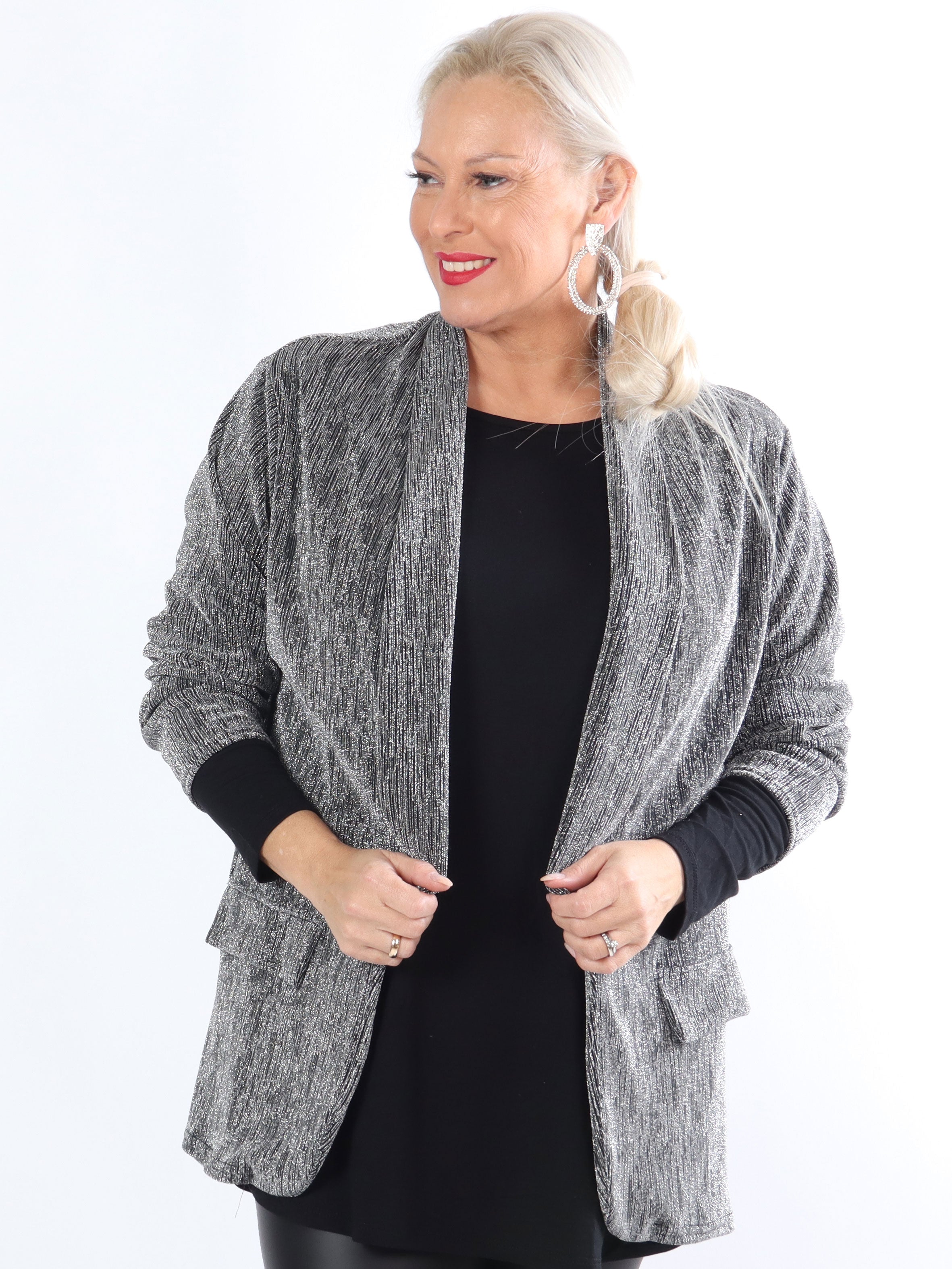 Misa - Lätt kavaj i glimmertyg