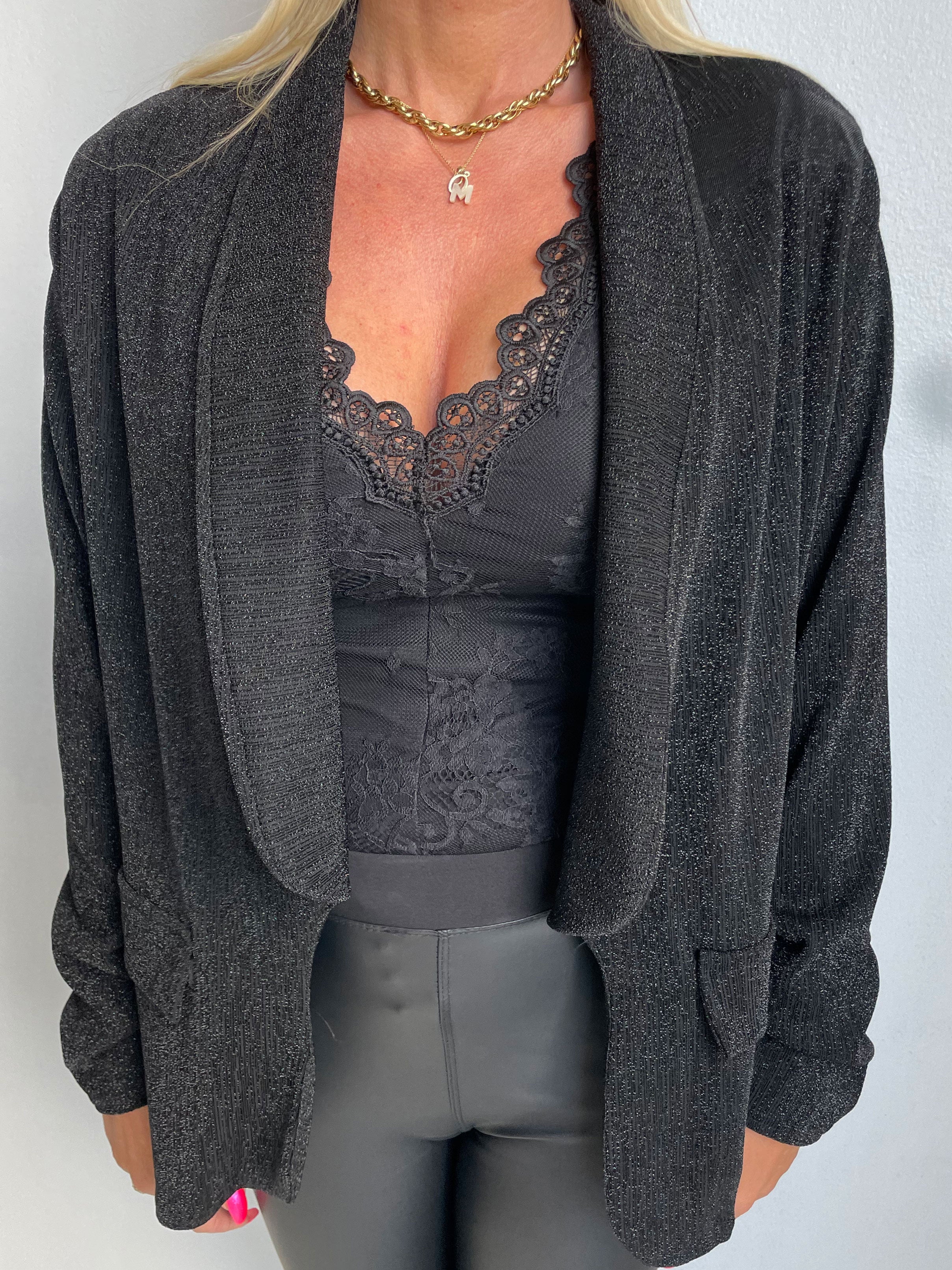 Misa - Lätt kavaj i glimmertyg