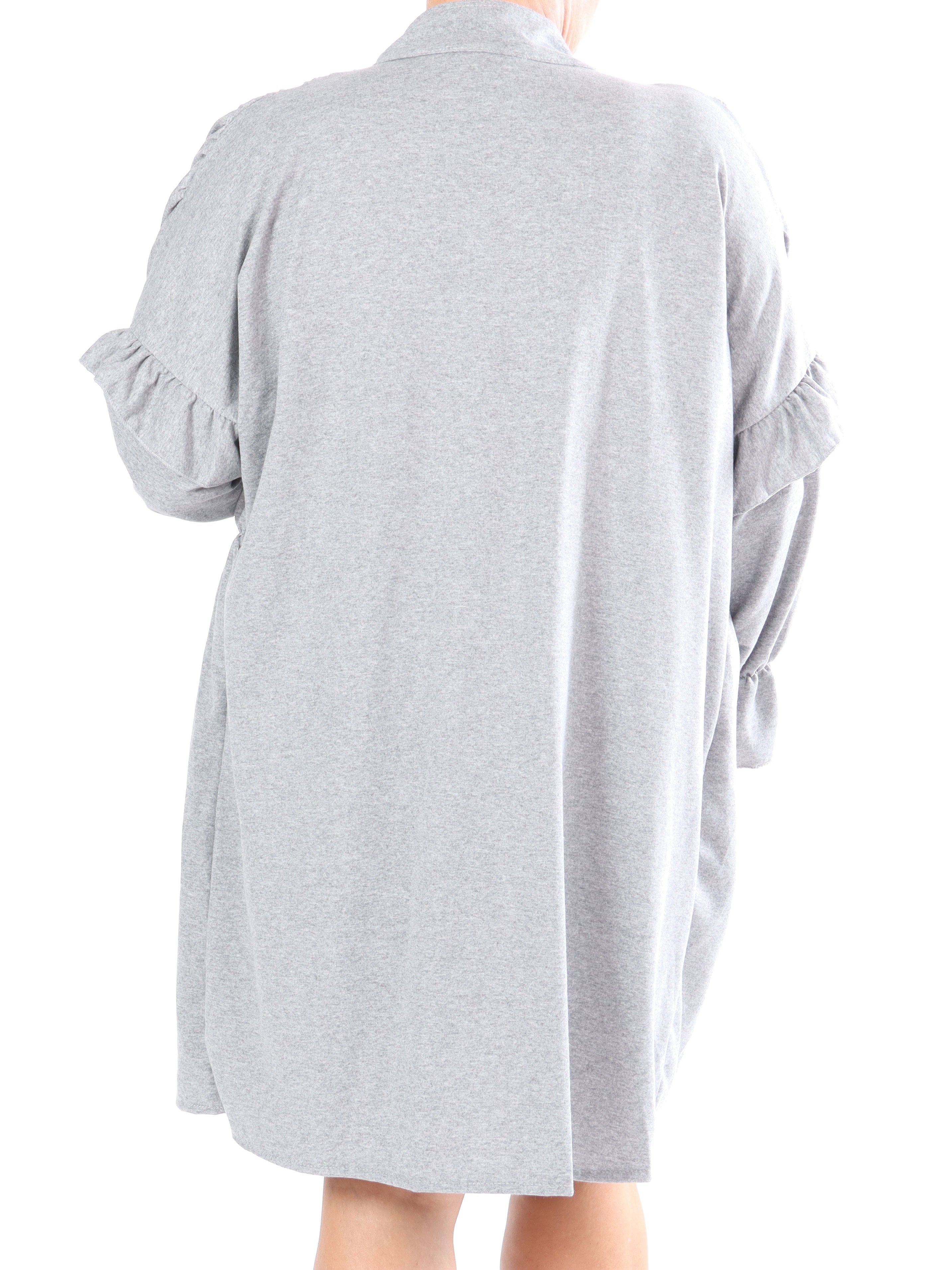 Monica Jersey - Plus size vardaglig joggingklänning med volanger