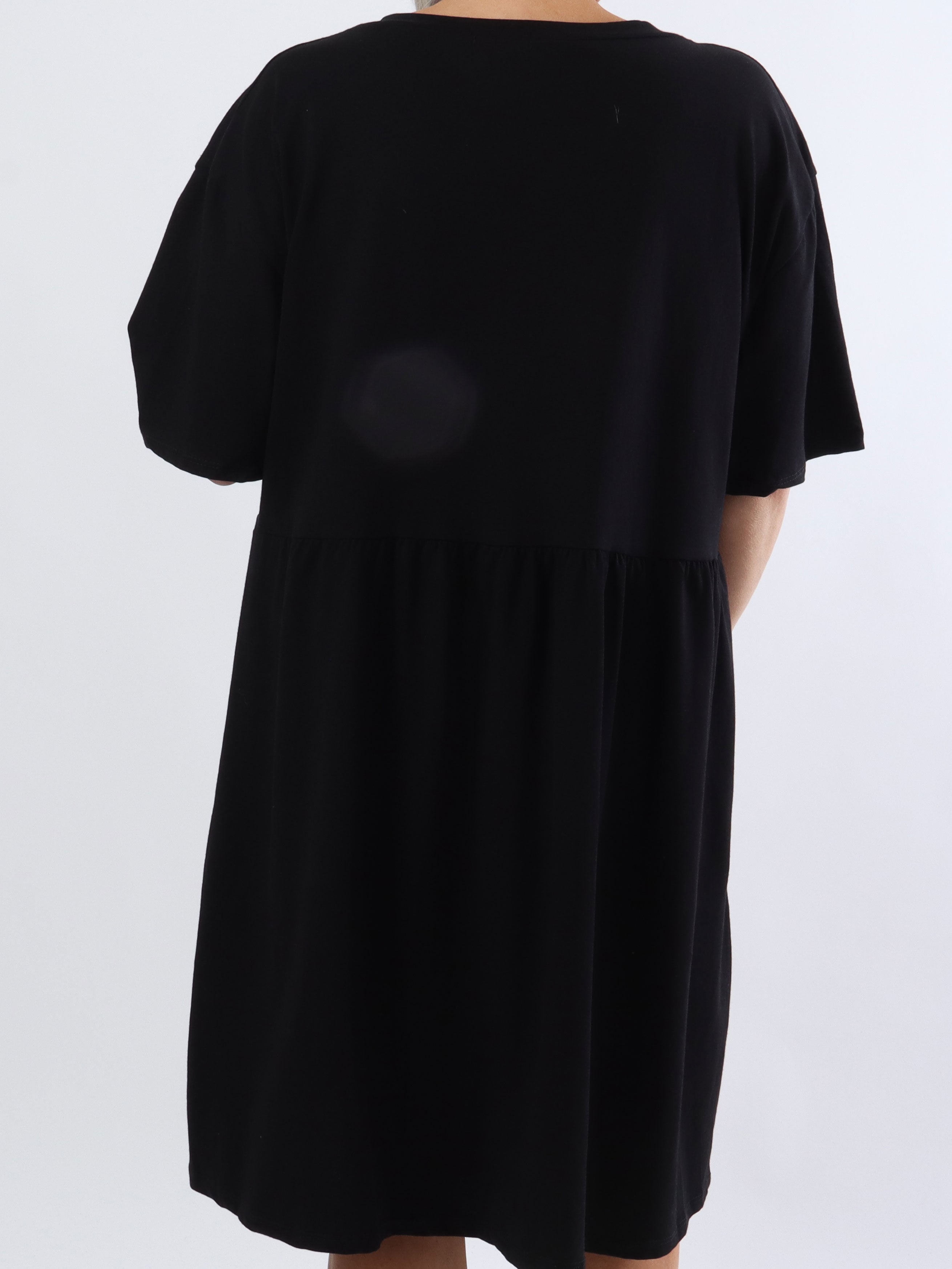 Mynte - Söt bomullsklänning i plus size med 3D-tryck