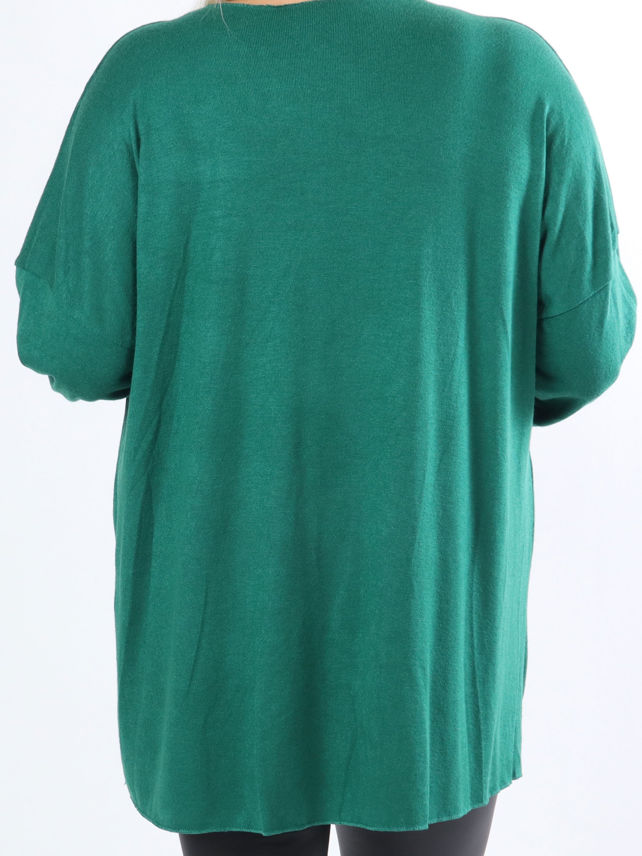 Nayara - Mjuk plus size blus med litet silverhjärta