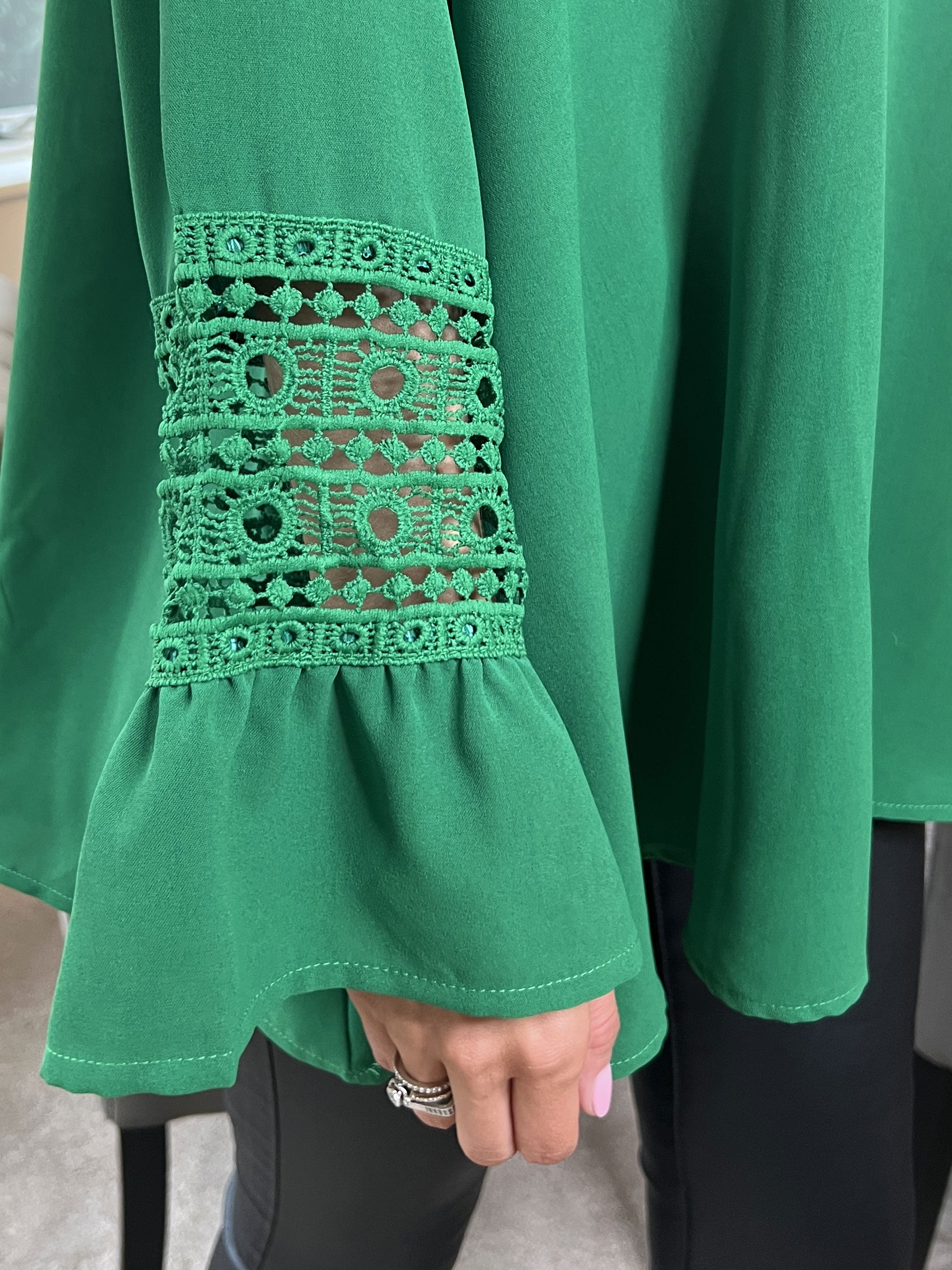 Nelia - Söt tunika med broderier - Blue