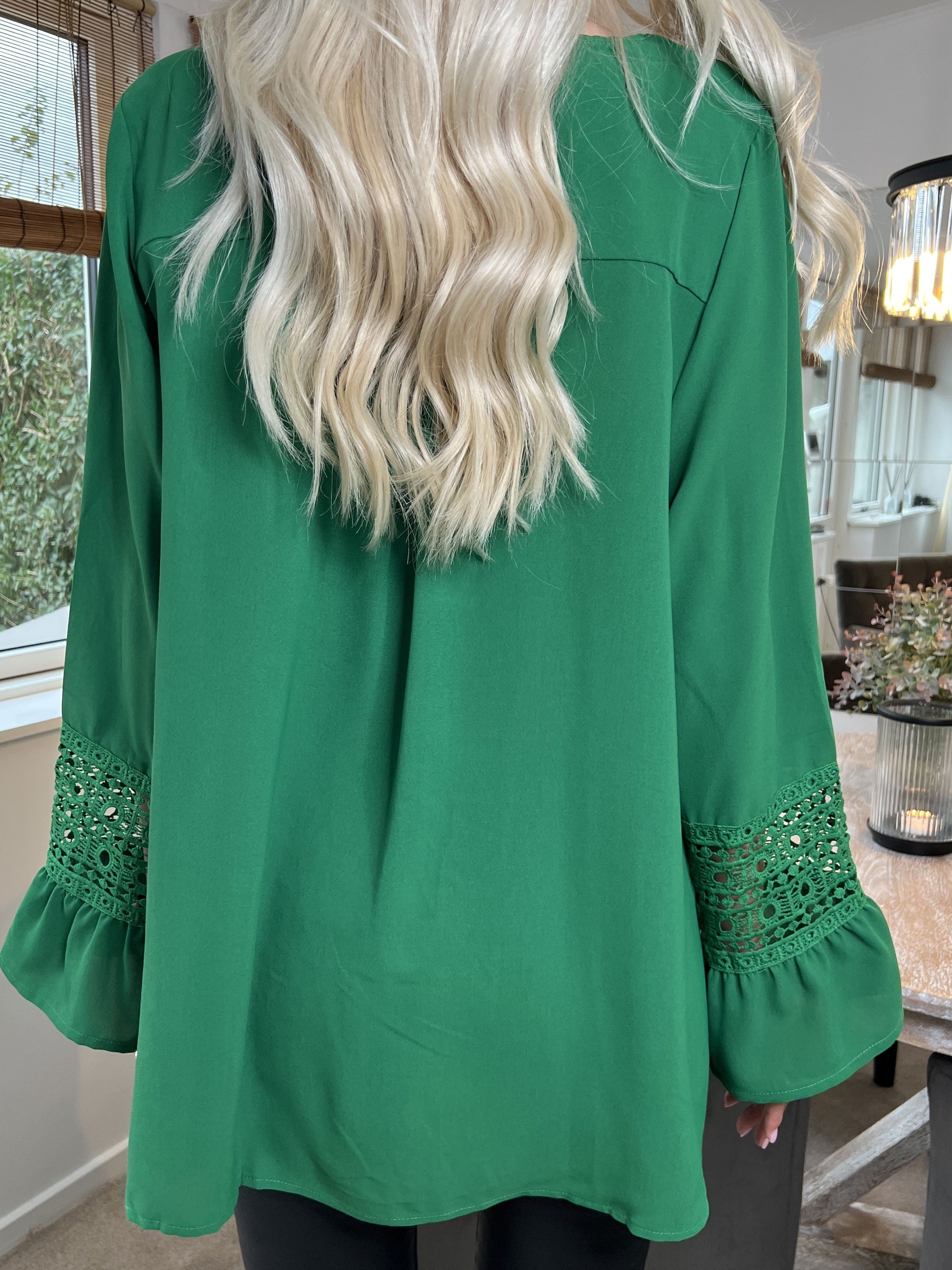 Nelia - Söt tunika med broderier - Blue