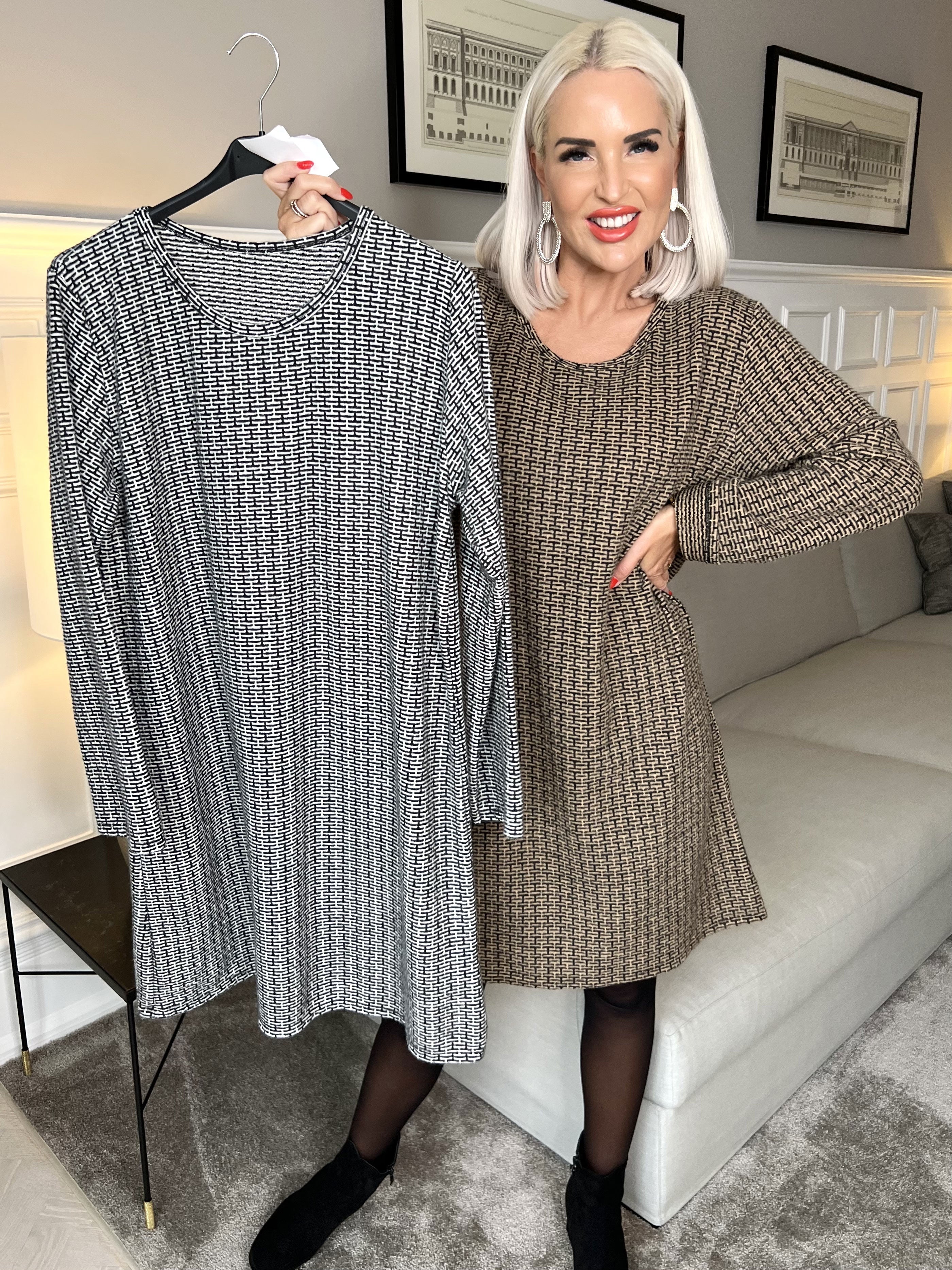 Nelma - Super fin klänning med mönster