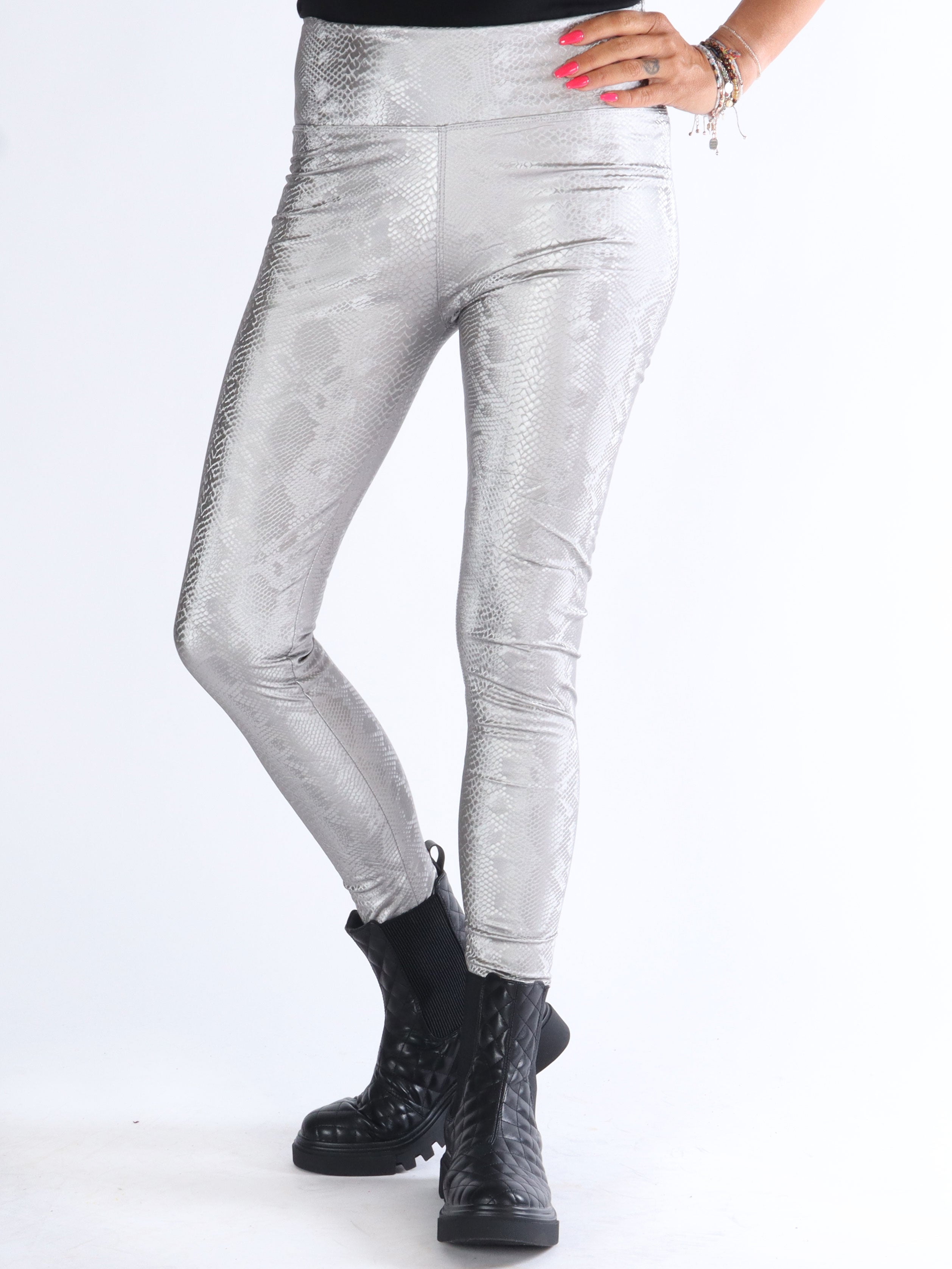 Nete - Leggings i ormtryck