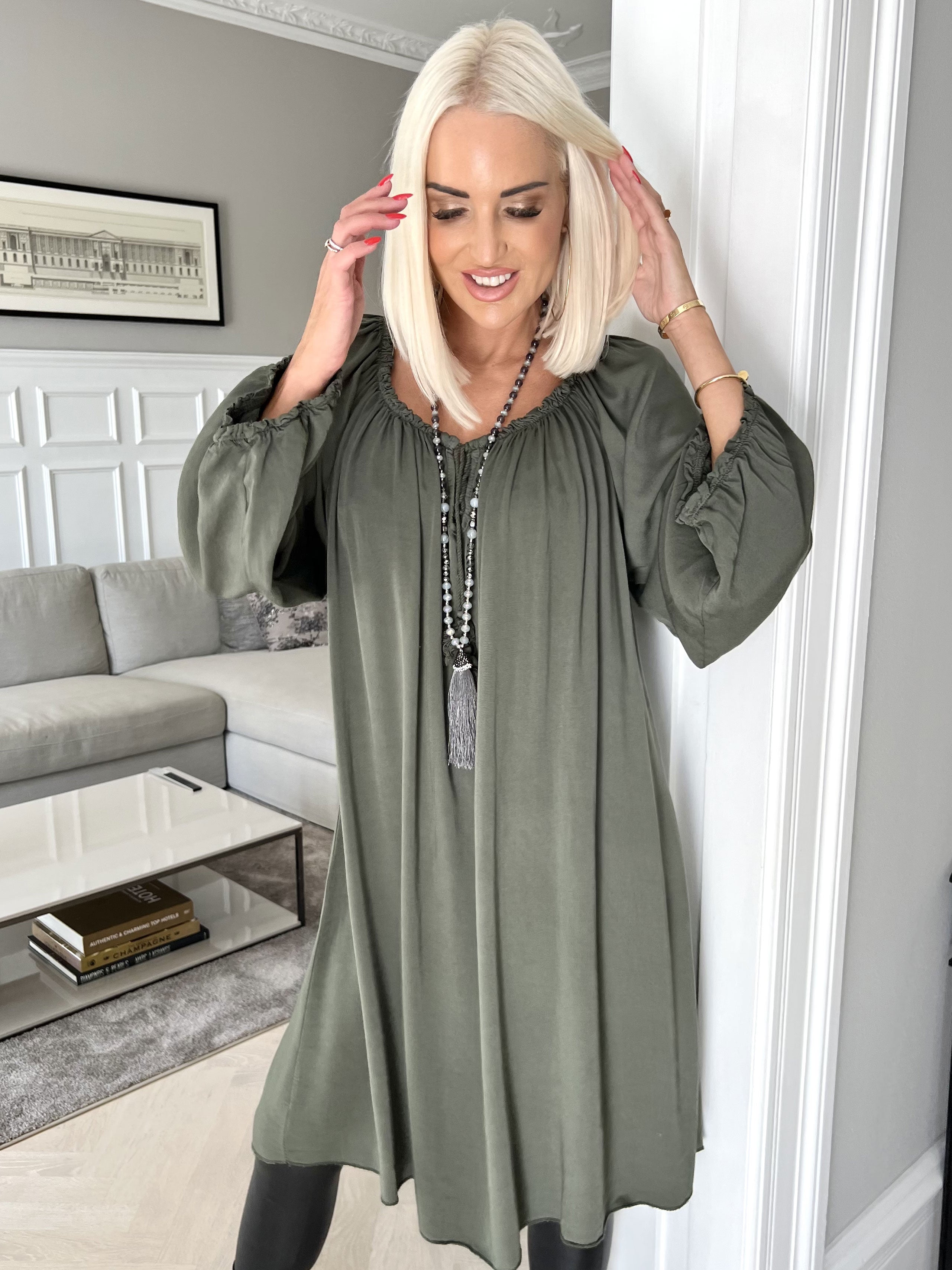 Nicole - Tunikaklänning med band