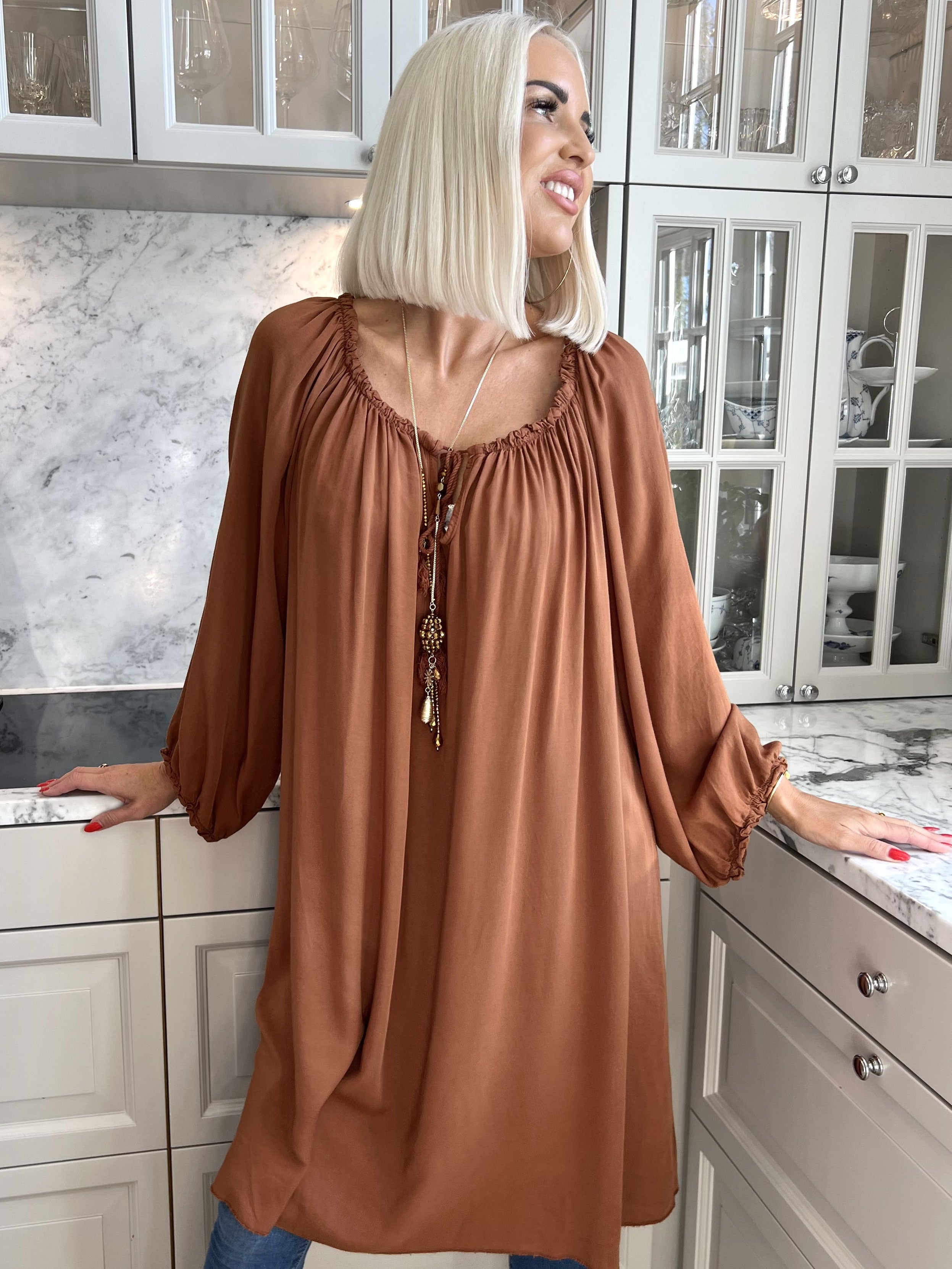 Nicole - Tunikaklänning med band